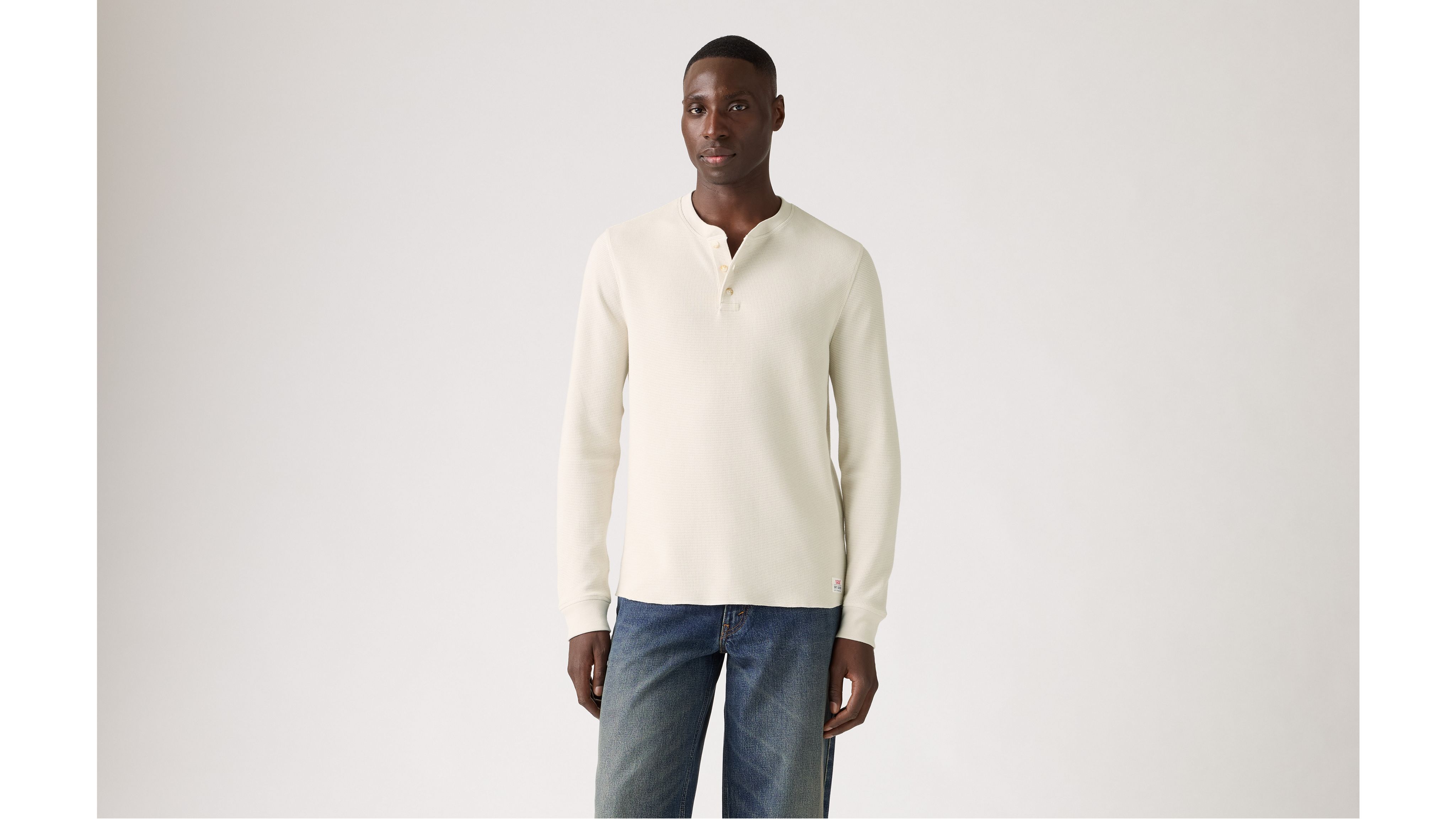 Levi's Long-sleeve Dry Goods Henley In White