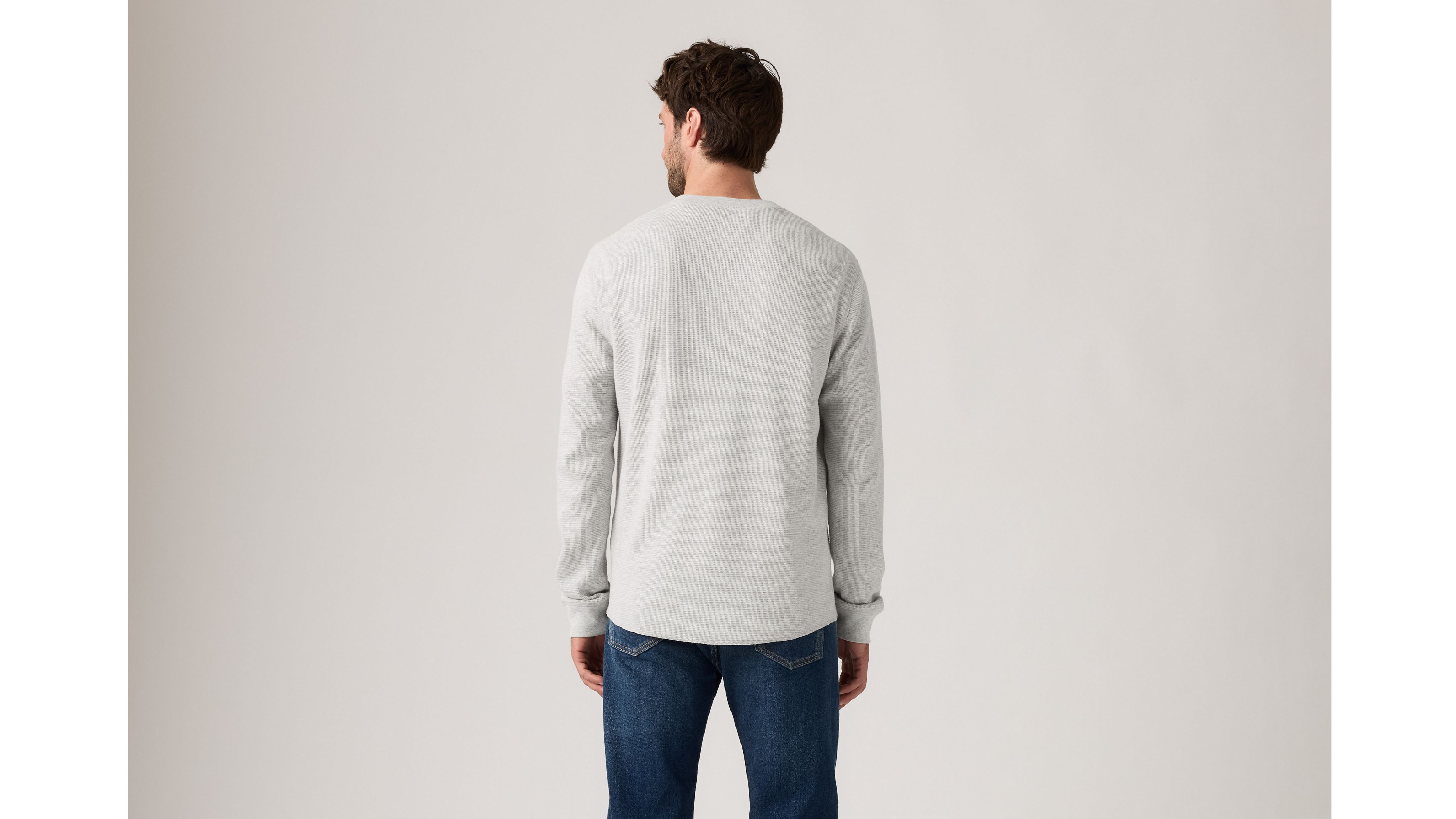 Levi's Long-sleeve Dry Goods Henley In Metallic