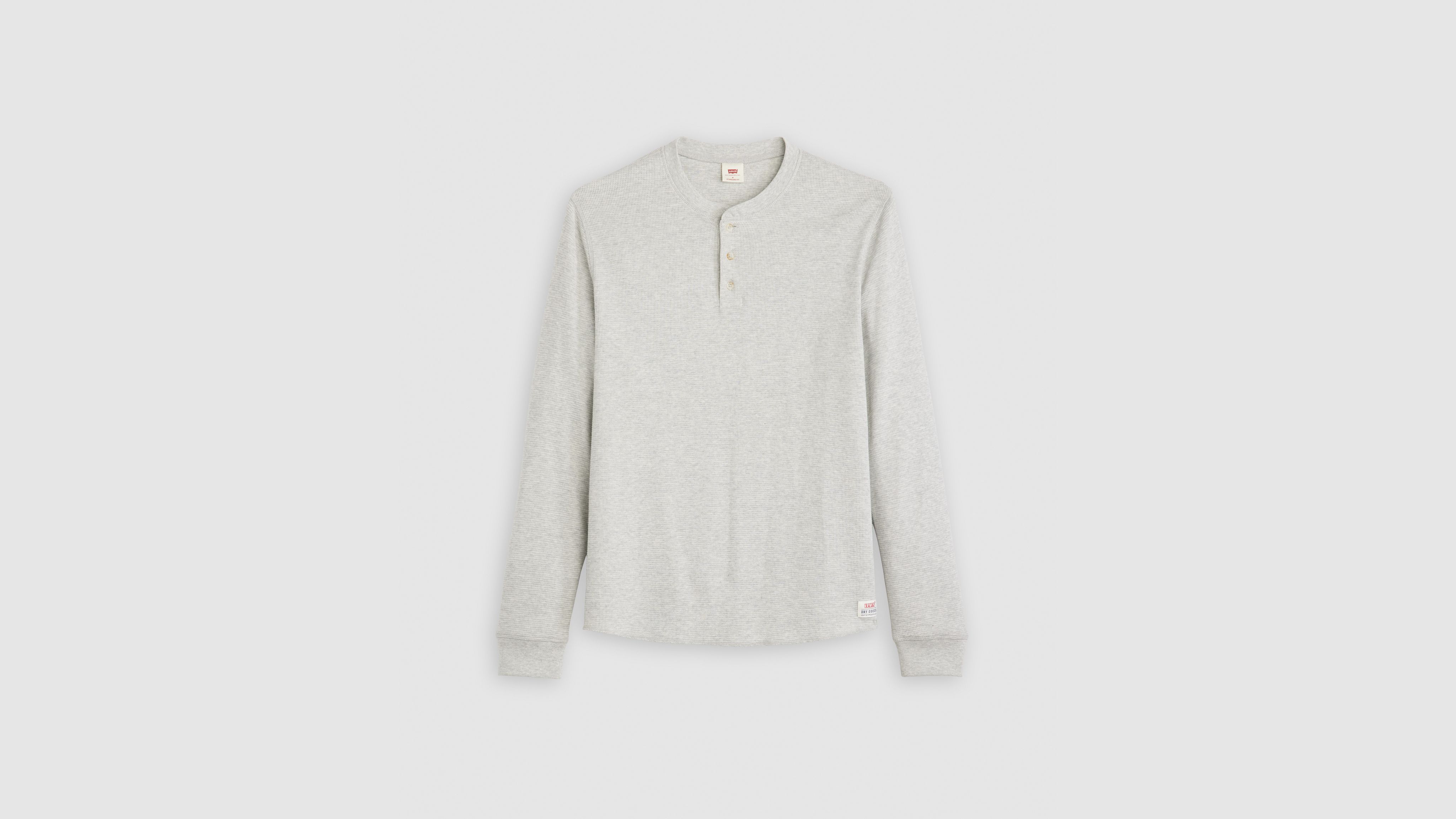 Levi's Long-sleeve Dry Goods Henley In Metallic
