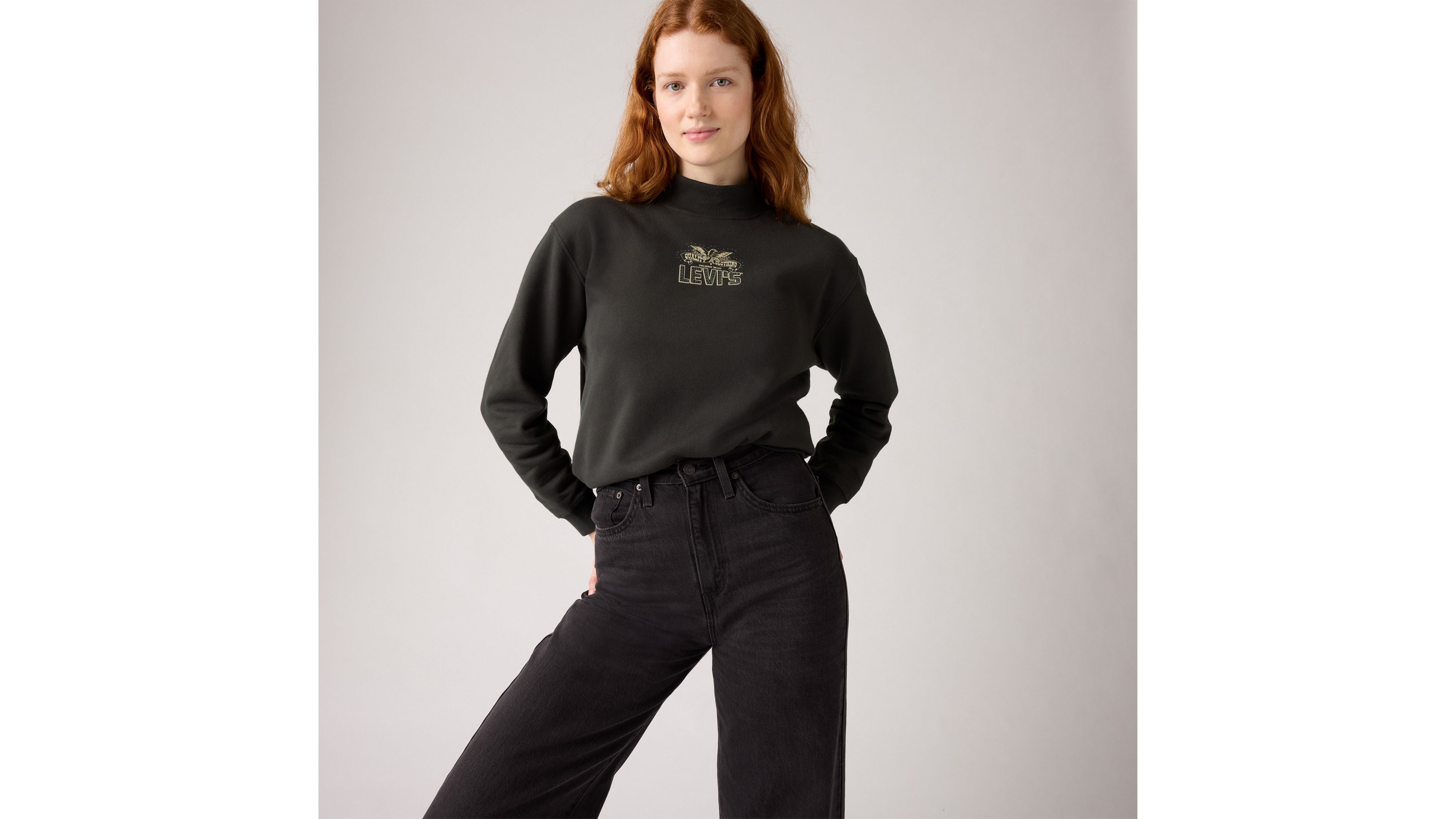 Graphic Collins Mockneck Sweatshirt 1