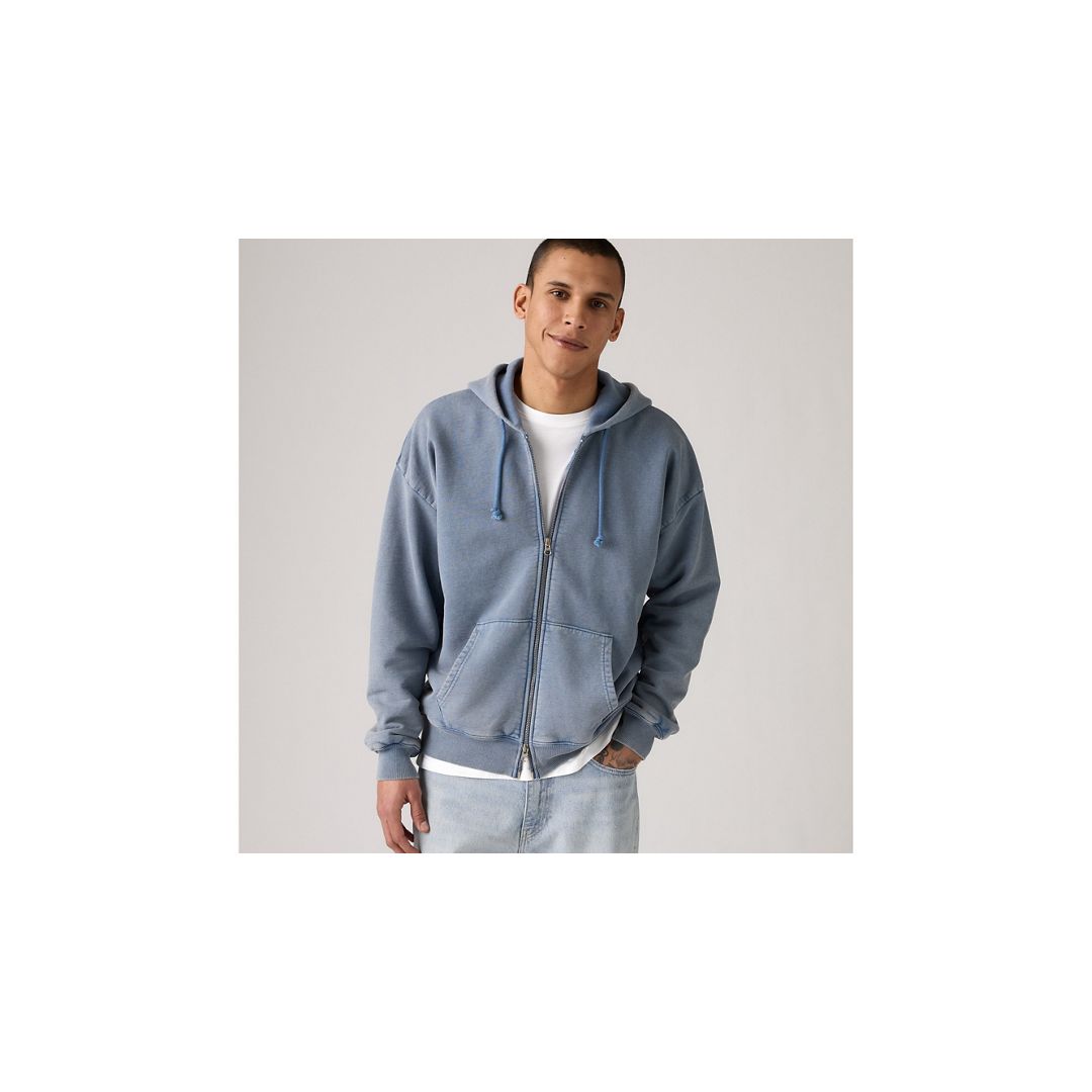 Levi's Grunge Wash Arcata Lined Full Zip Sweatshirt