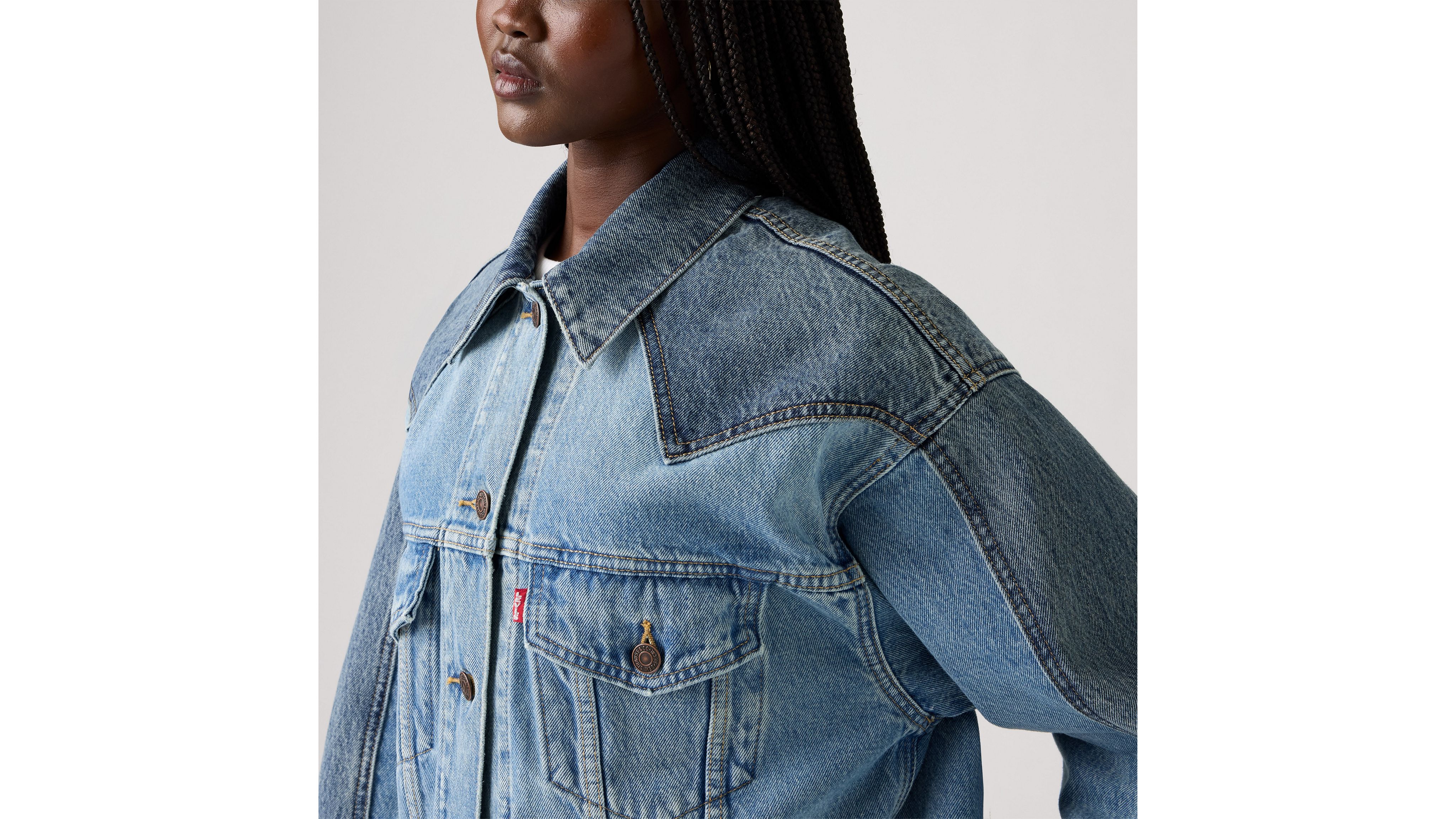 '90s Western Pieced Trucker Jacket