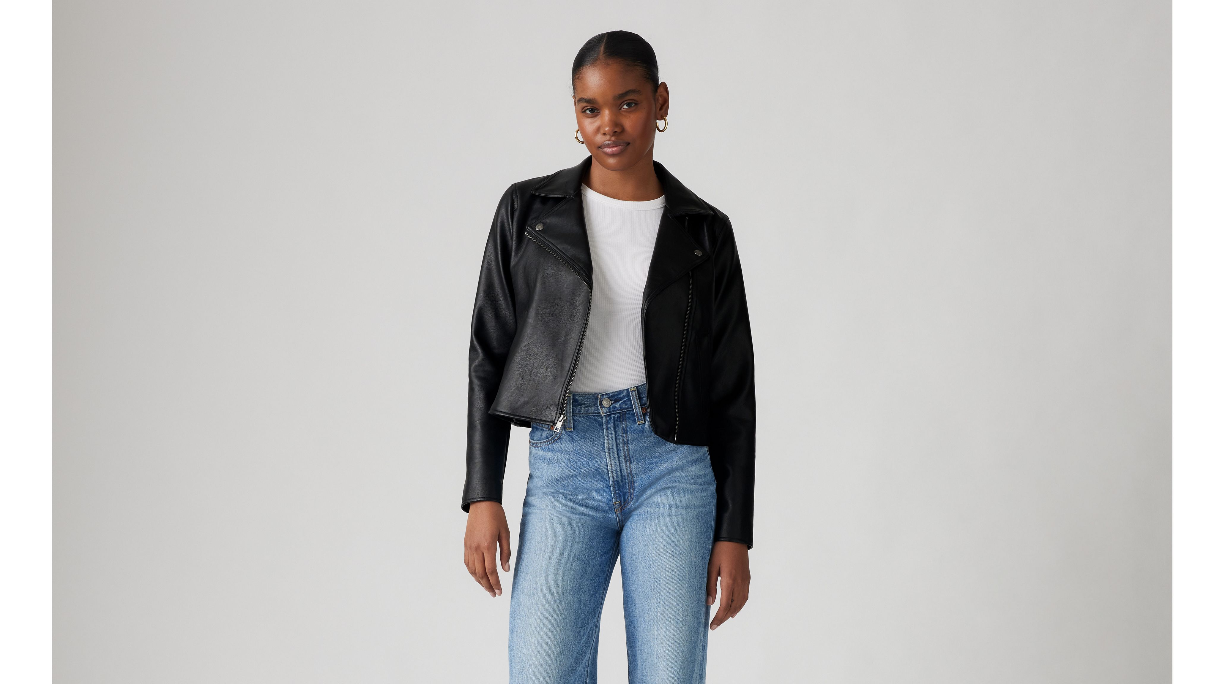 Levi's Moto Welt Pocket Jacket In Black