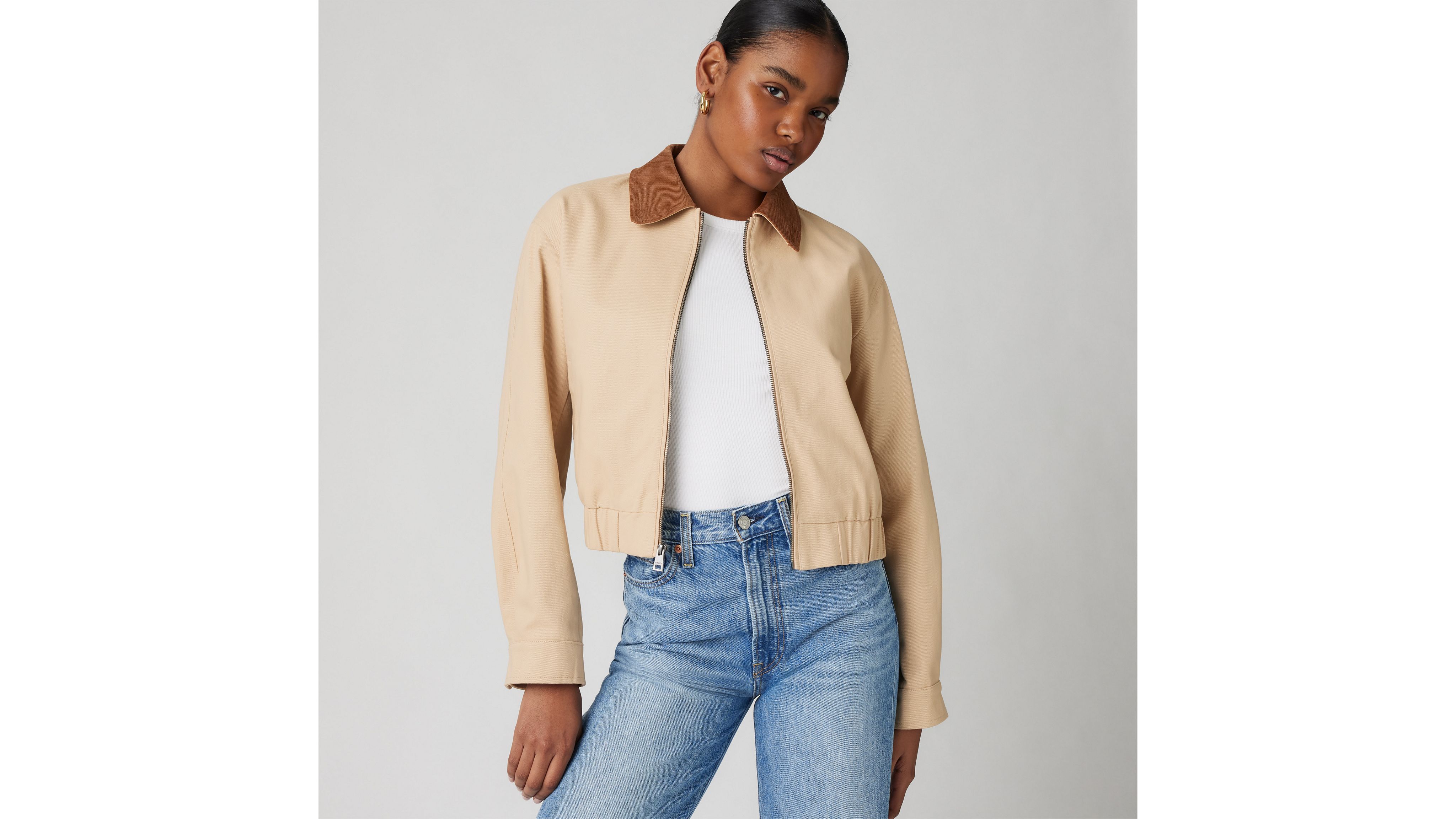 Levi's Laydown Collar Jacket In Black