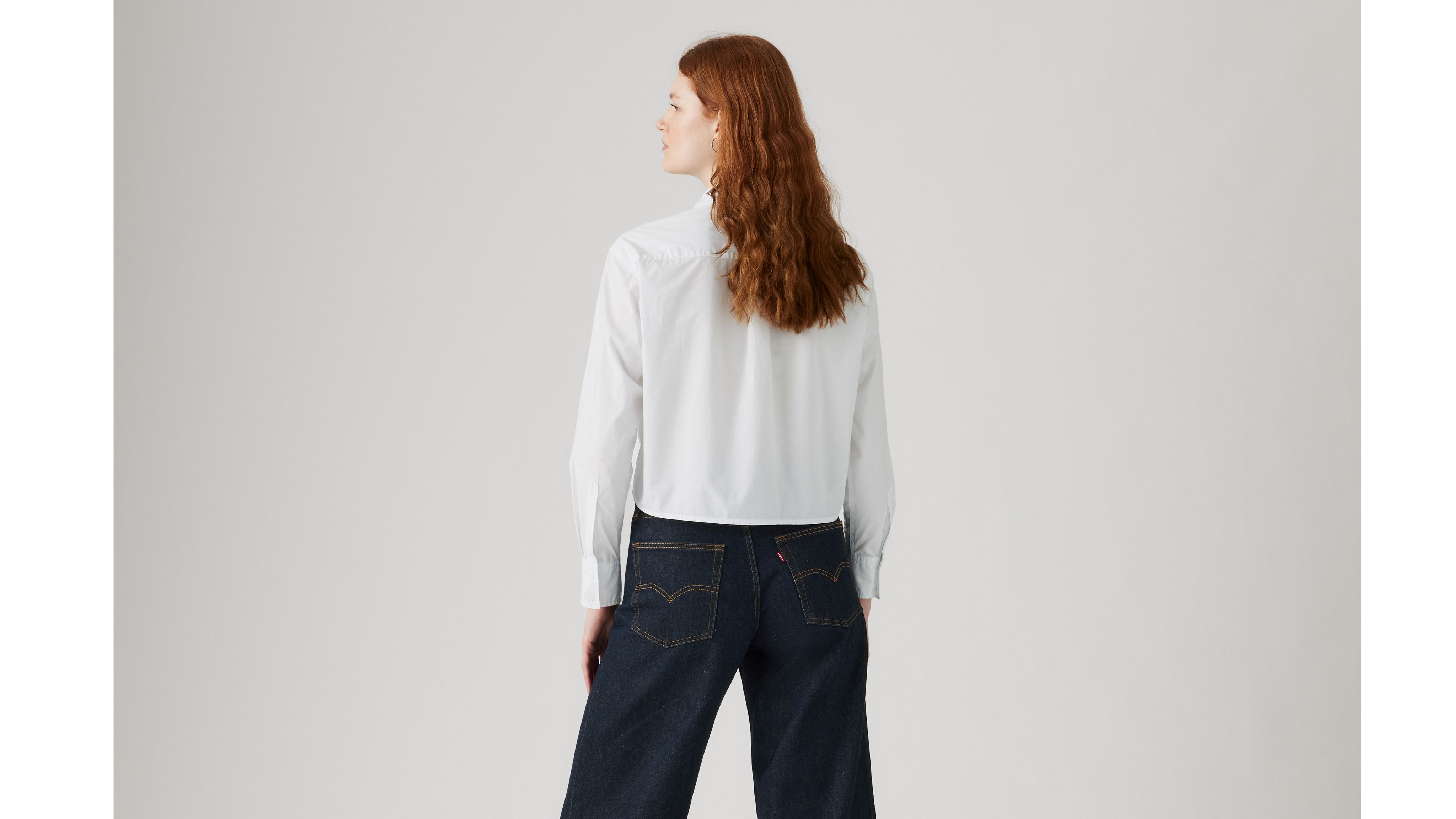 Cropped Harlie Tuxedo Shirt