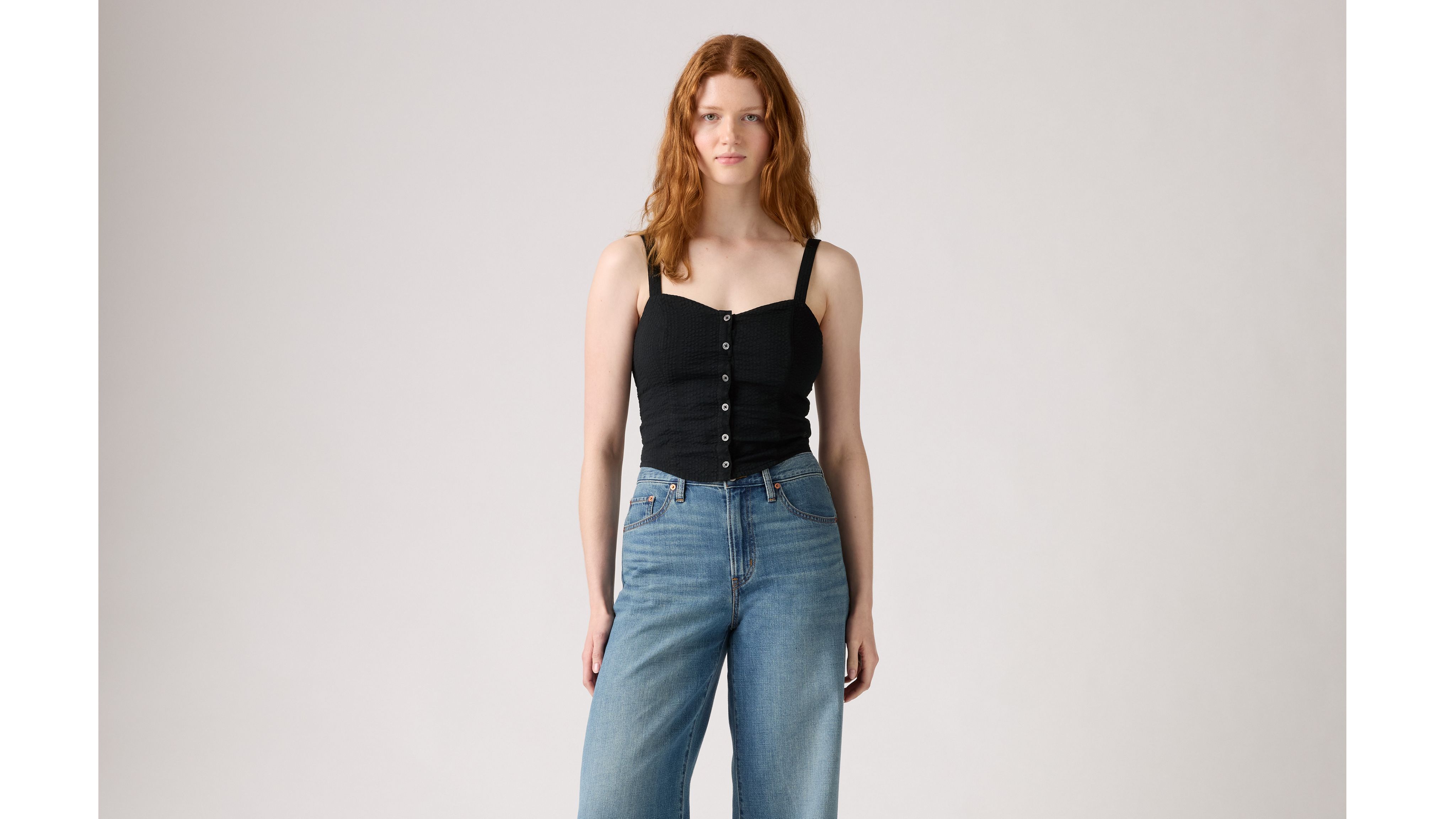Levi's Adore Bustier Top In Black