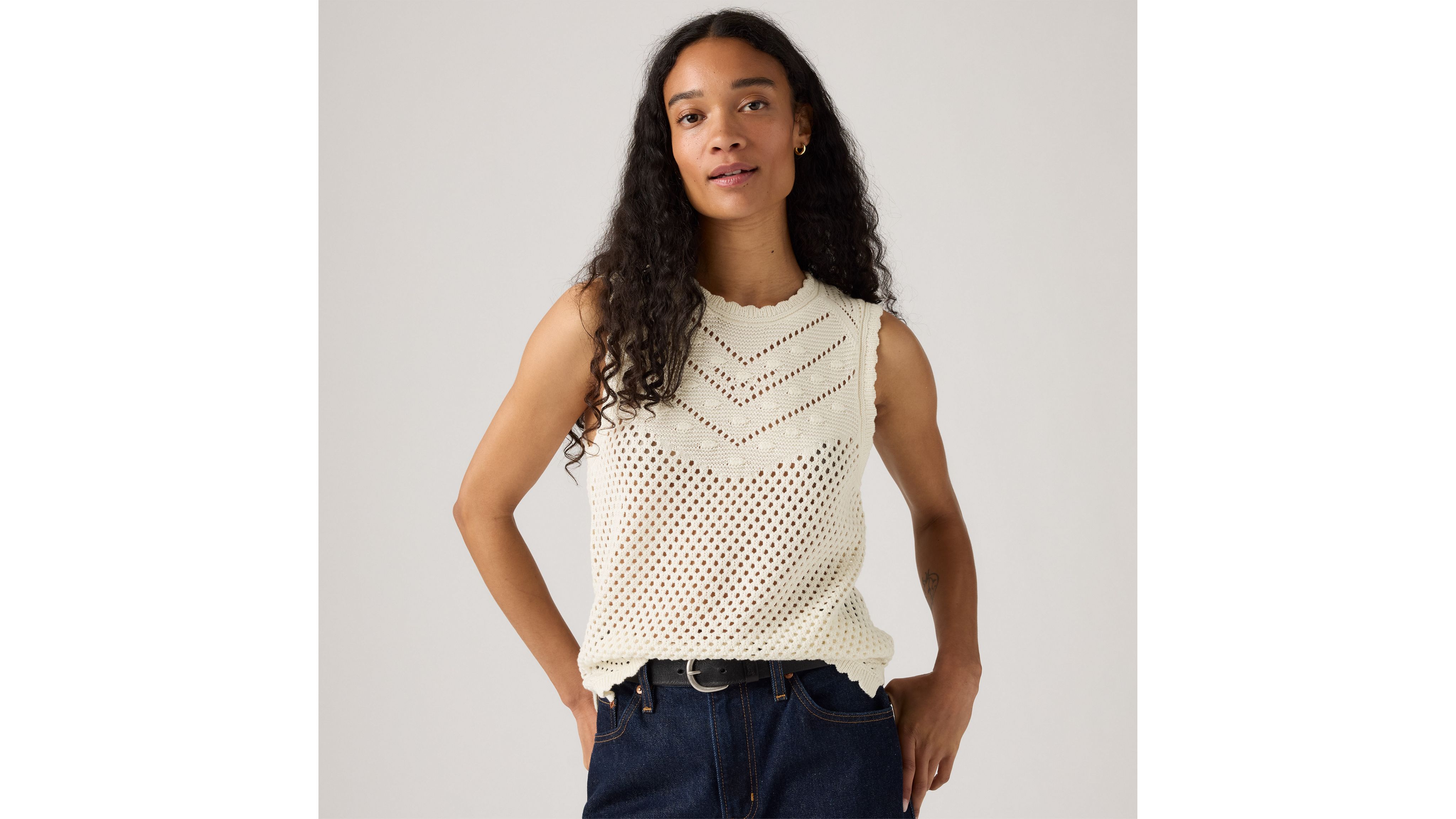 Adrienne Crochet Tank