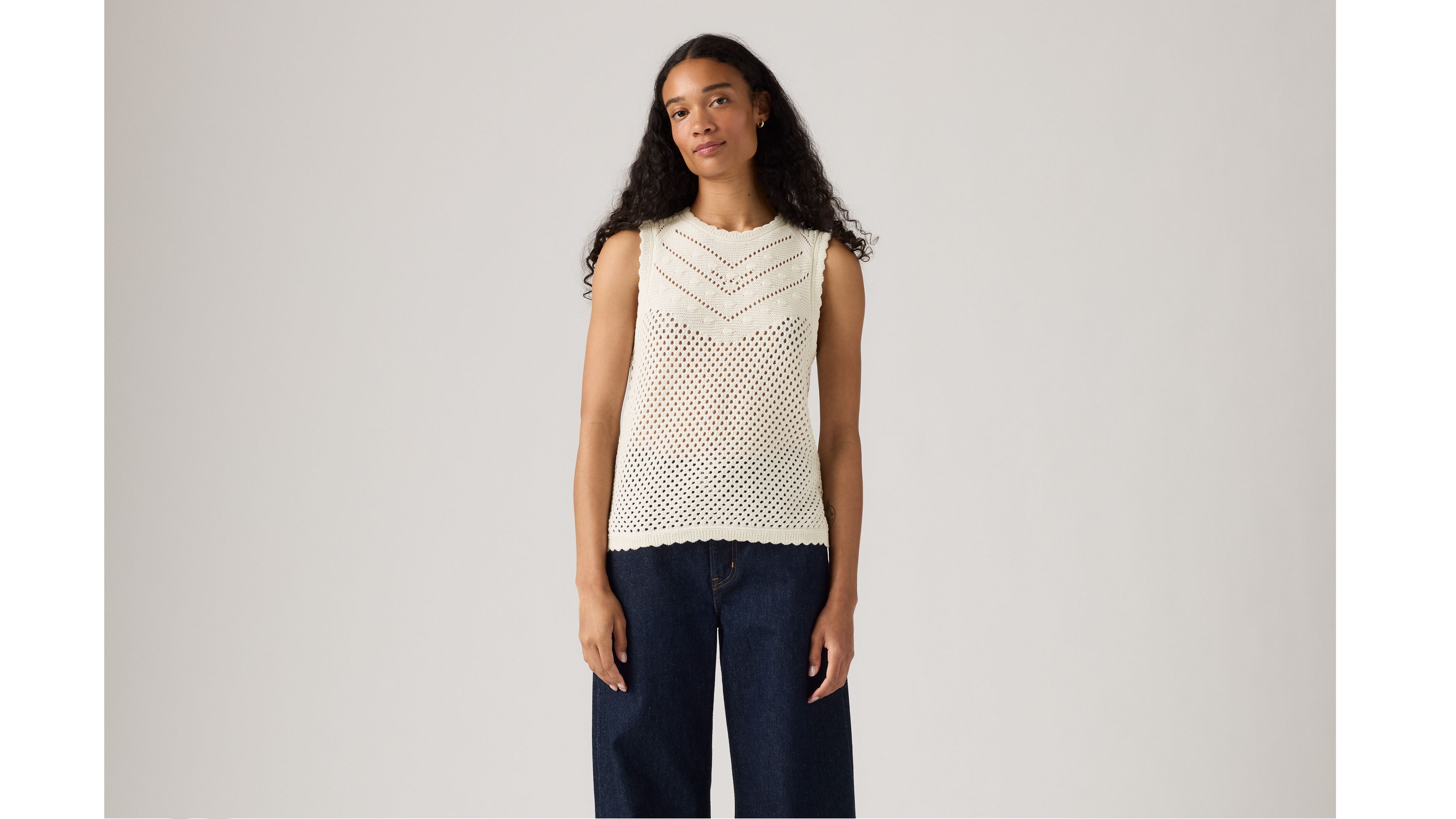 Adrienne Crochet Tank