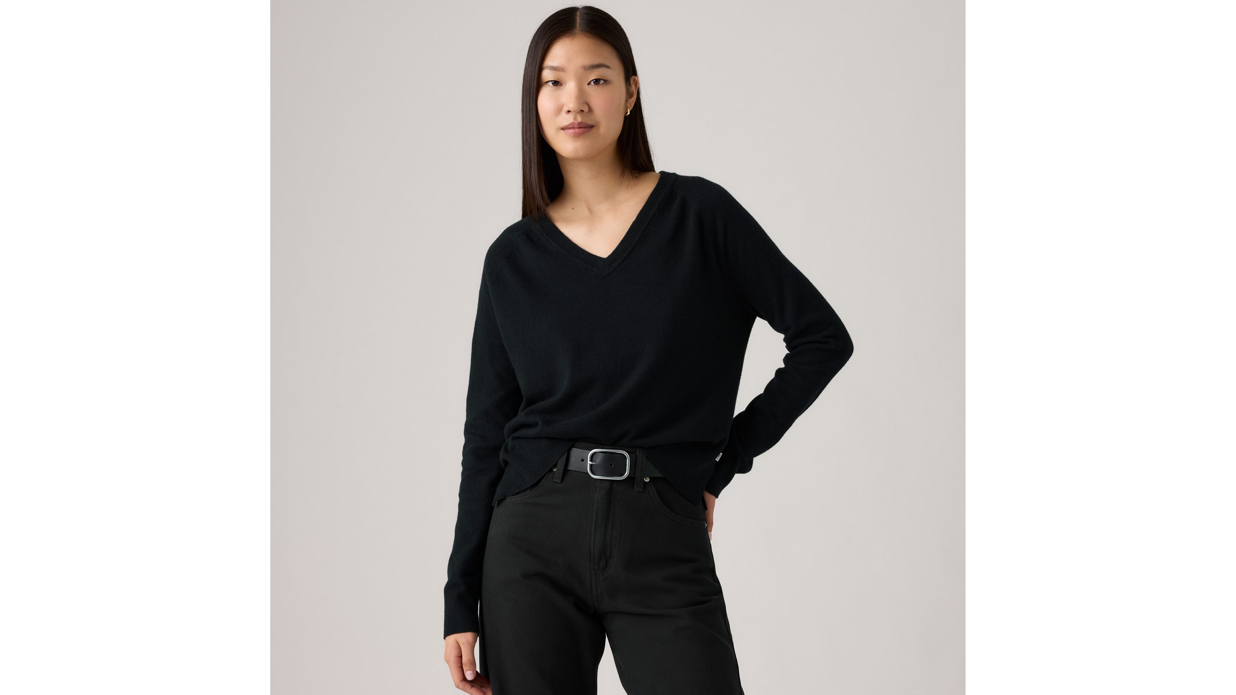 Supersoft V-Neck Pullover Sweater 1
