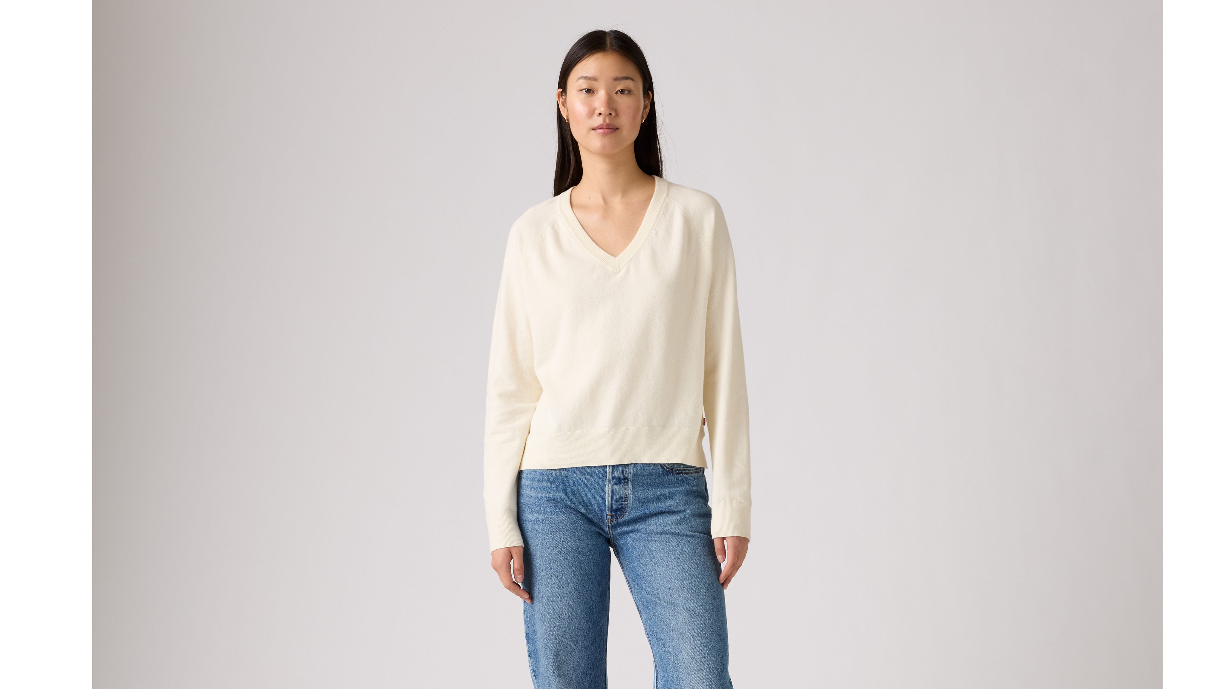 Superweicher Pullover mit V-Ausschnitt 2