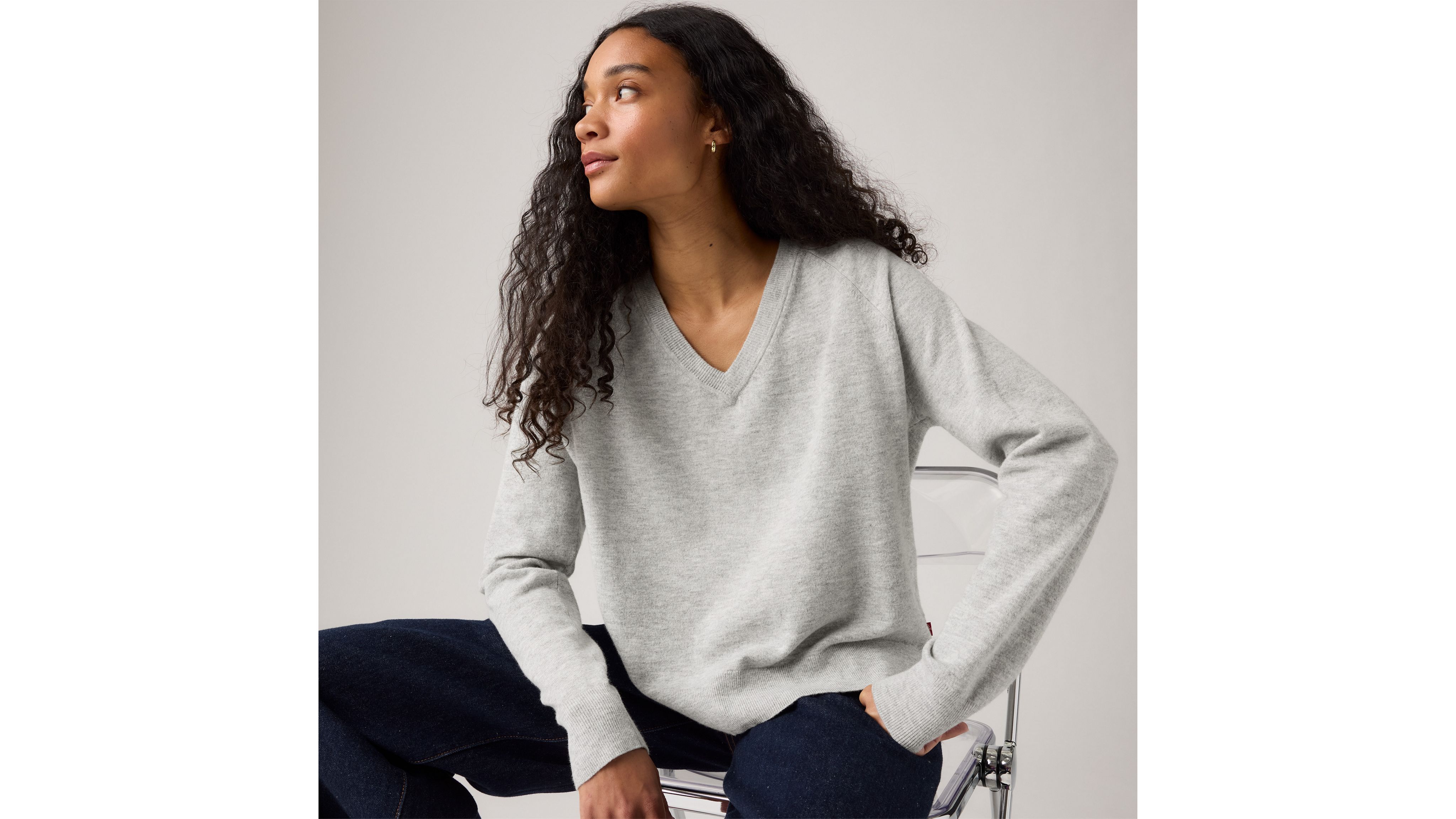 Supersoft V-Neck Pullover Sweater 1