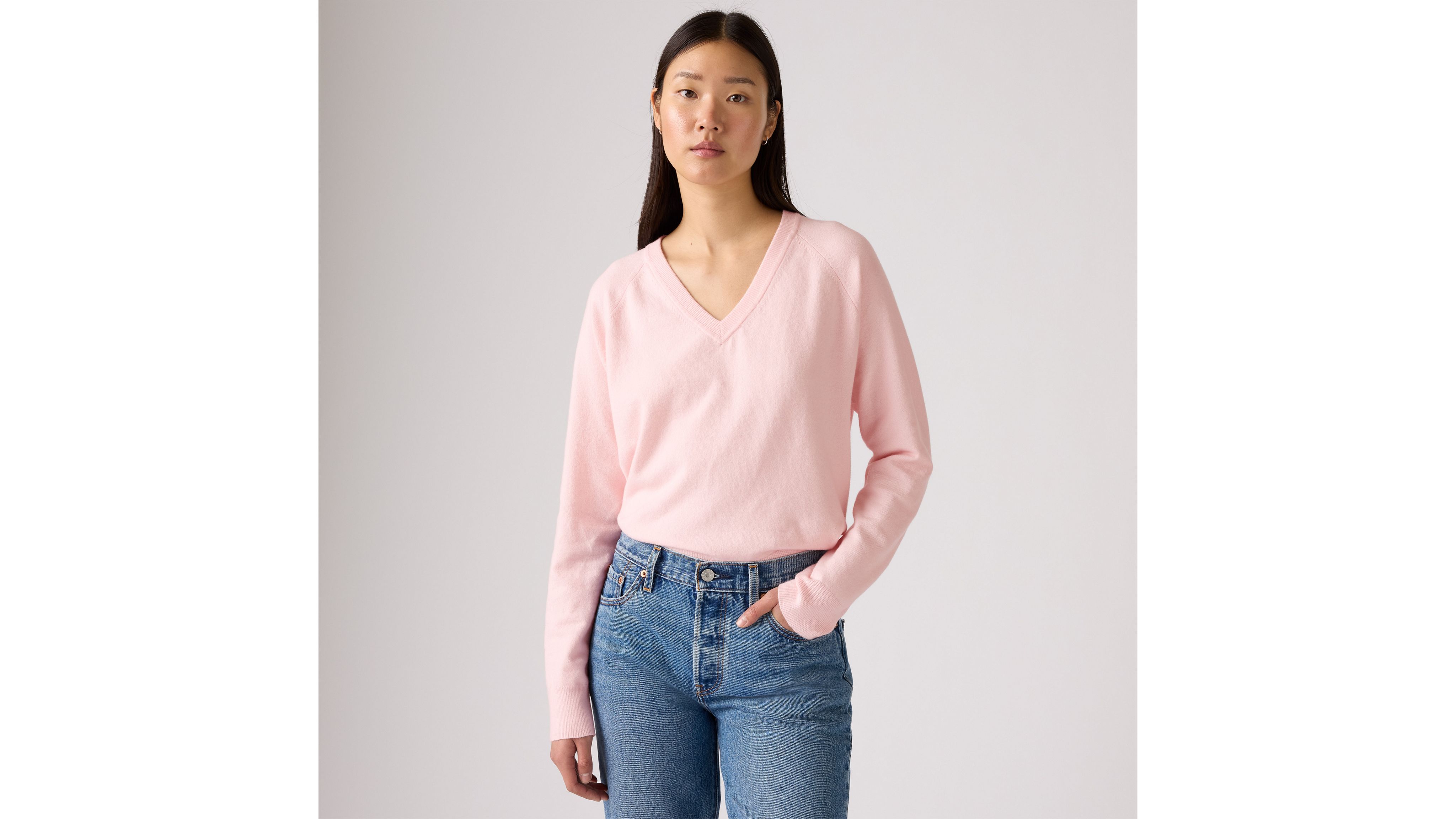 Supersoft V-Neck Pullover Sweater 1