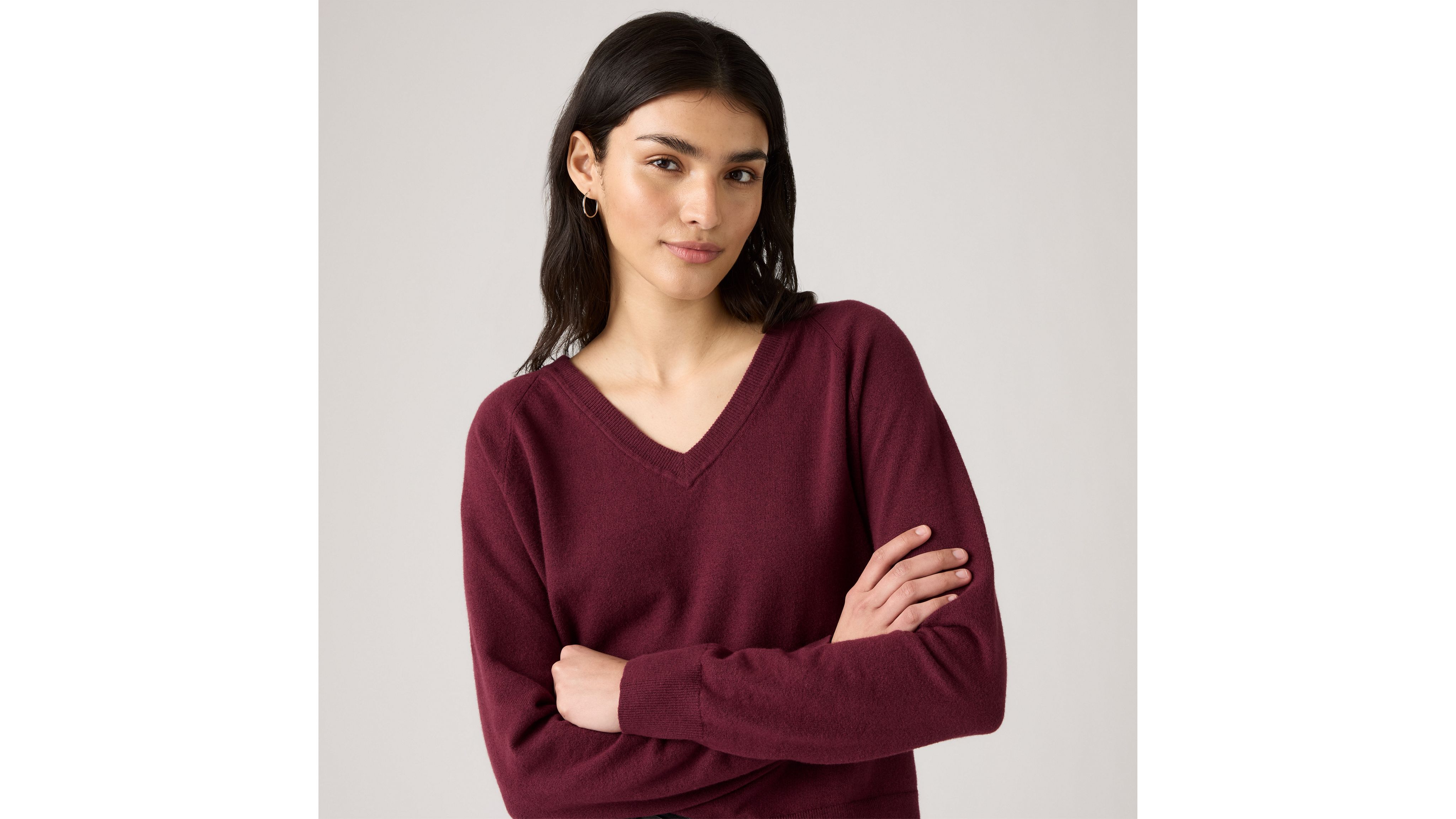 Superweicher Pullover mit V-Ausschnitt 4