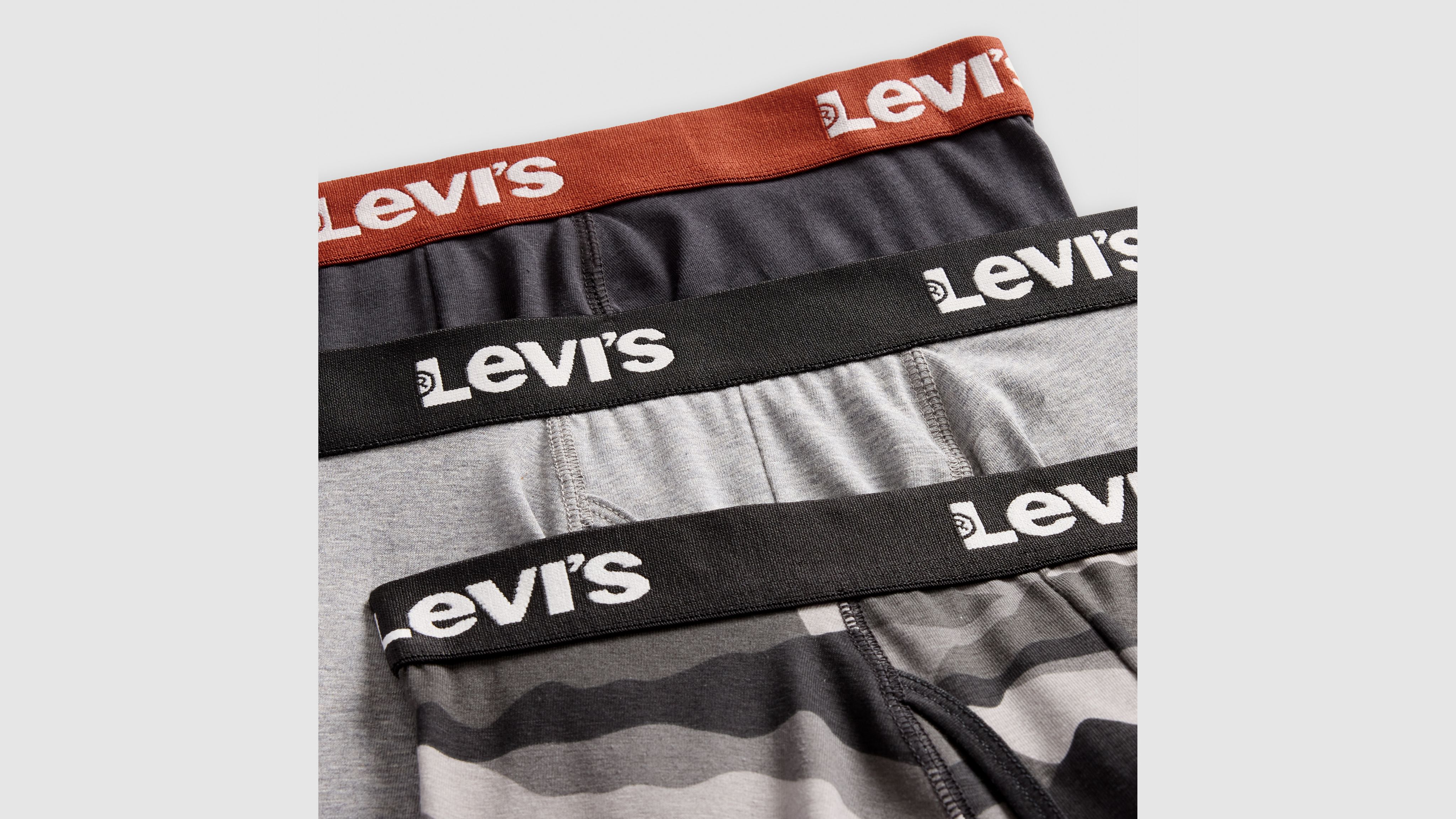 Levi's Boxer Brief (3 Pack) In Black