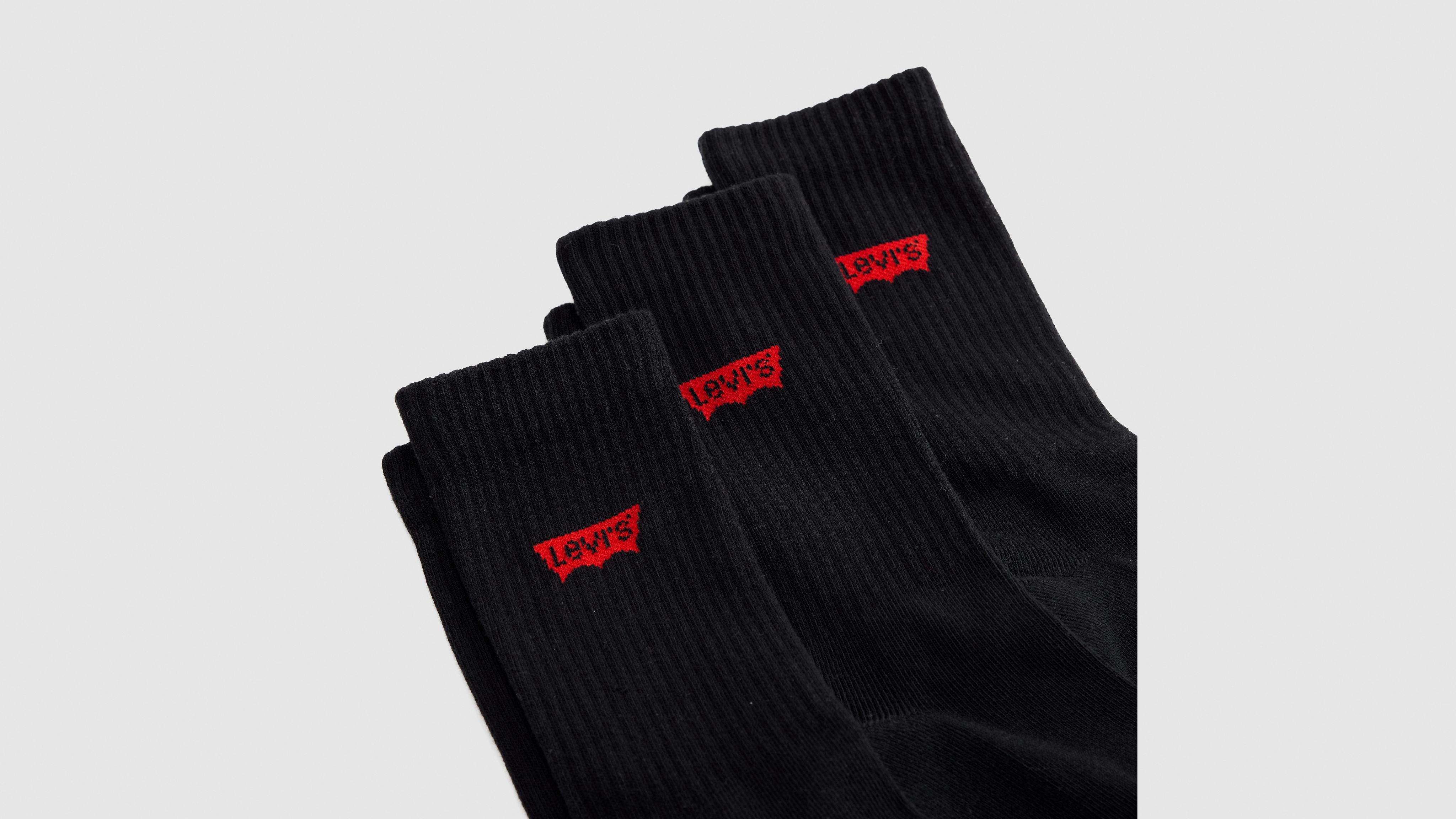 Levi's Regular Cut Socks (3-pack) In Black