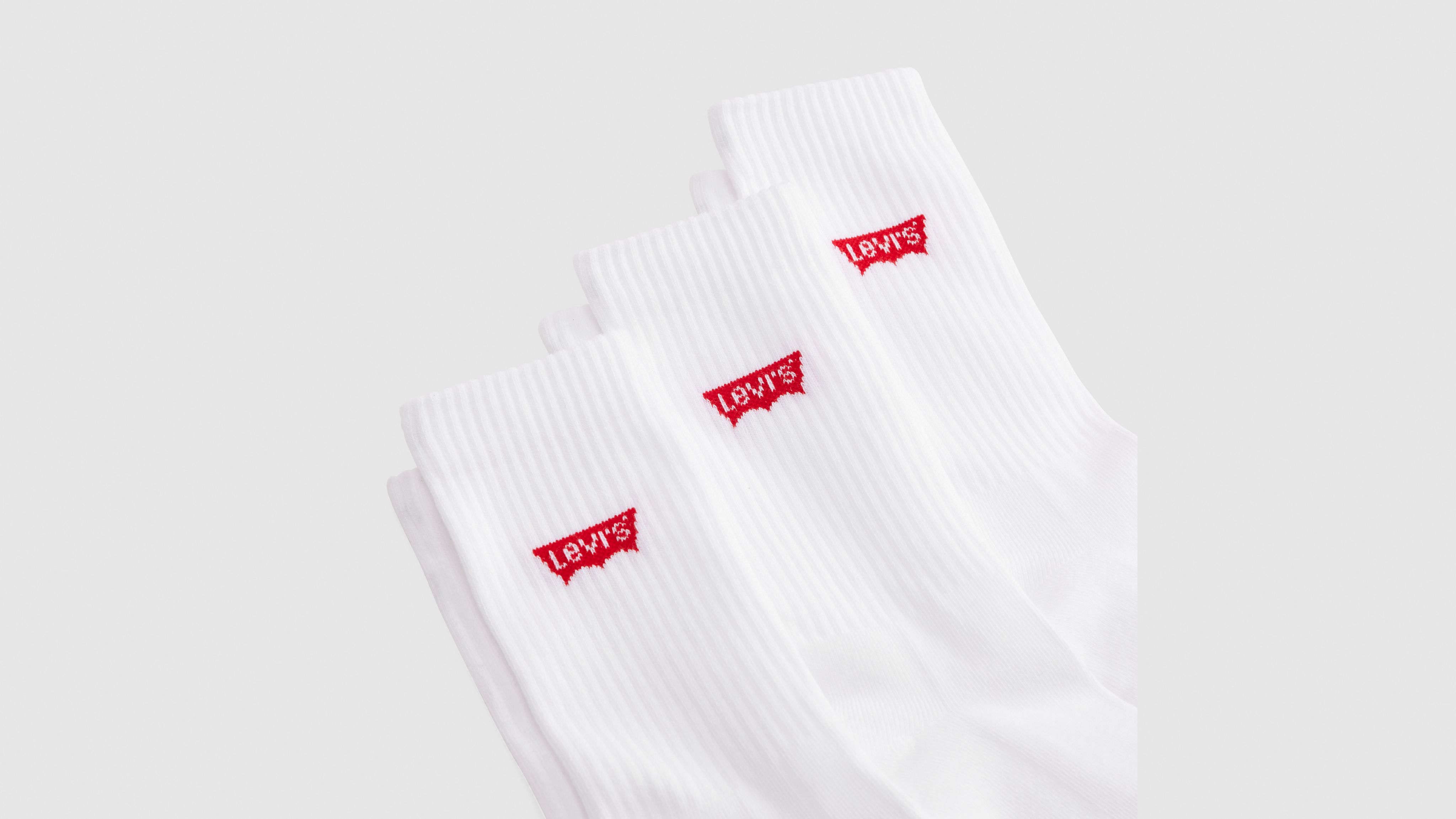Levi's Regular Cut Socks (3-pack) In White