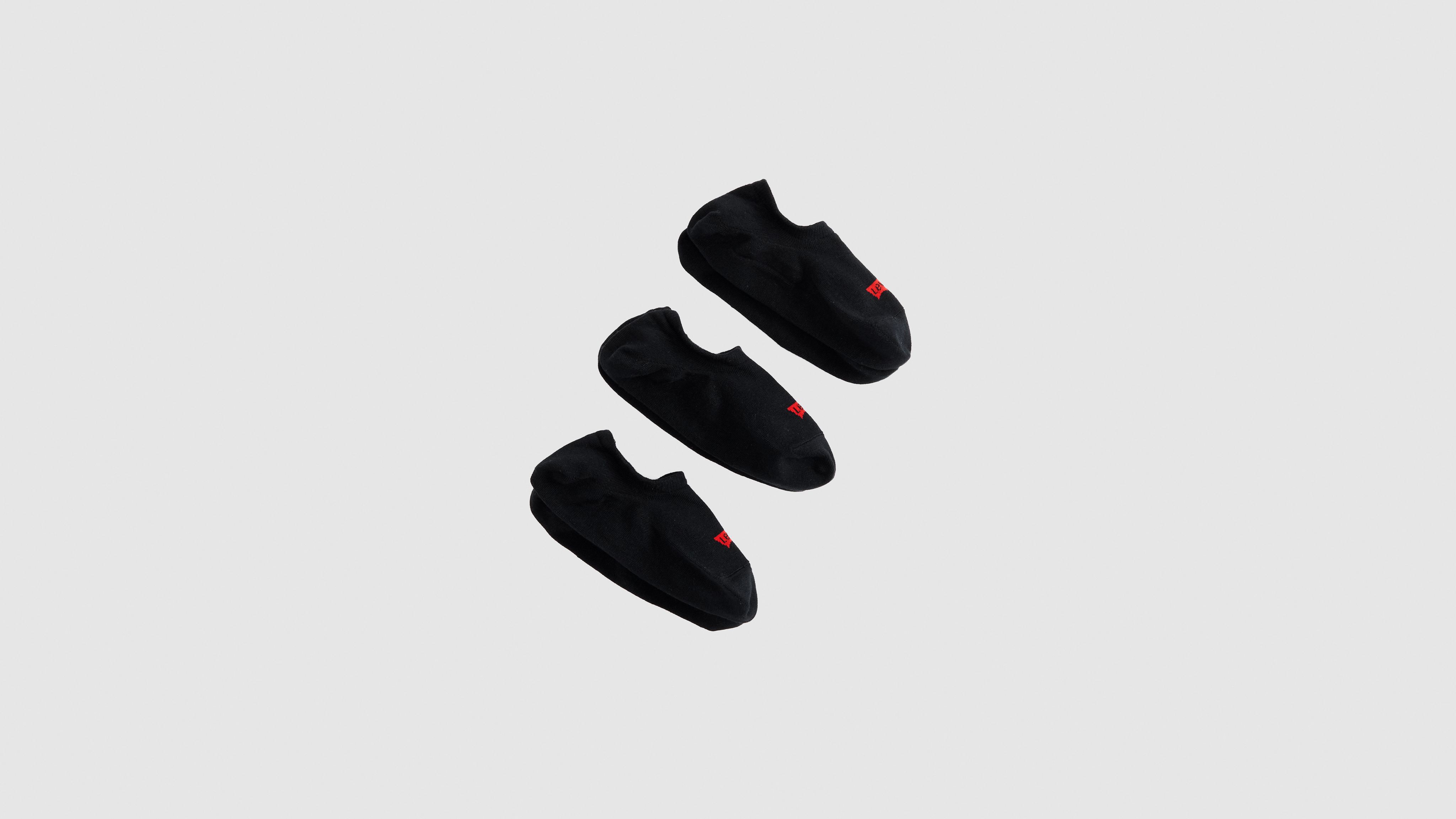 Levi's Footie Socks (3-pack) In Black