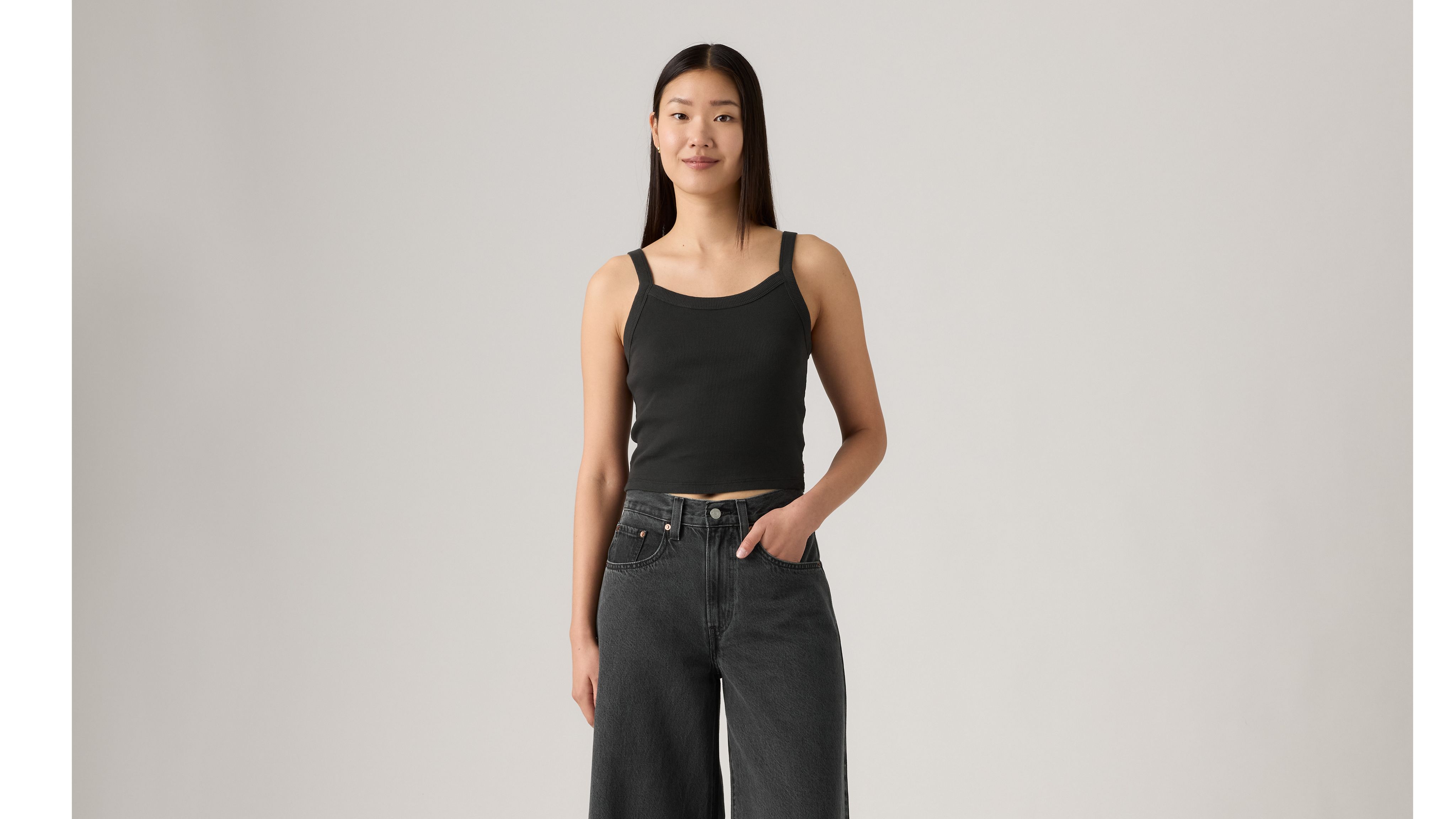 Sportliches geripptes Basic Tank Top 12