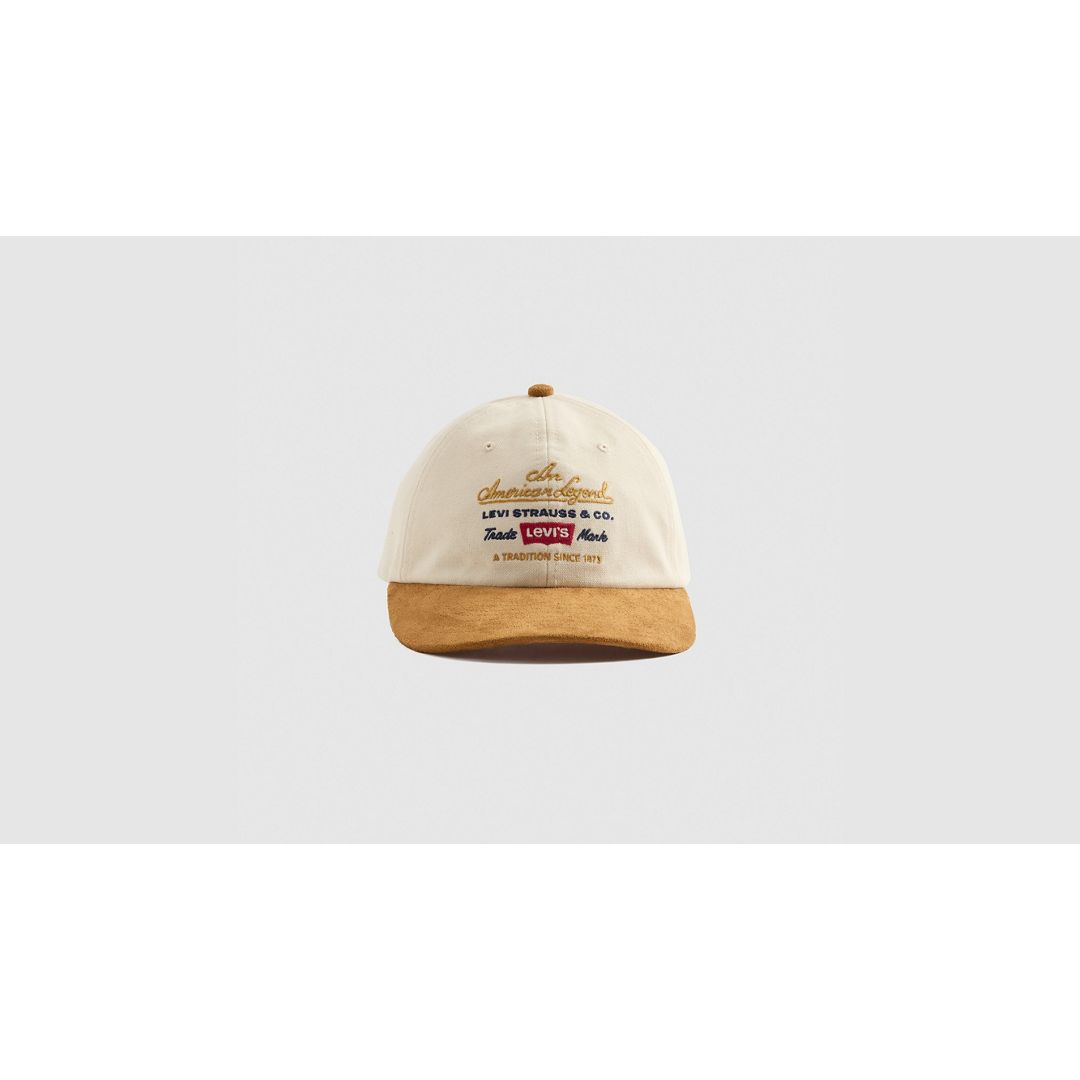 Levi's Relaxed Dad Graphic Cap In Sand