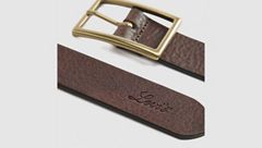 Women's Buckle Belt — Leather Brown - Brown 4