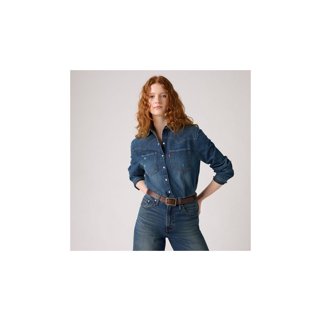 Levi's Rectangle Buckle Belt - Women's L