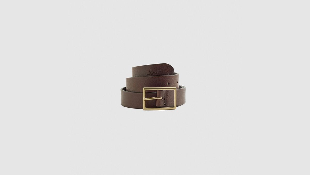Women's Buckle Belt — Leather Brown - Brown