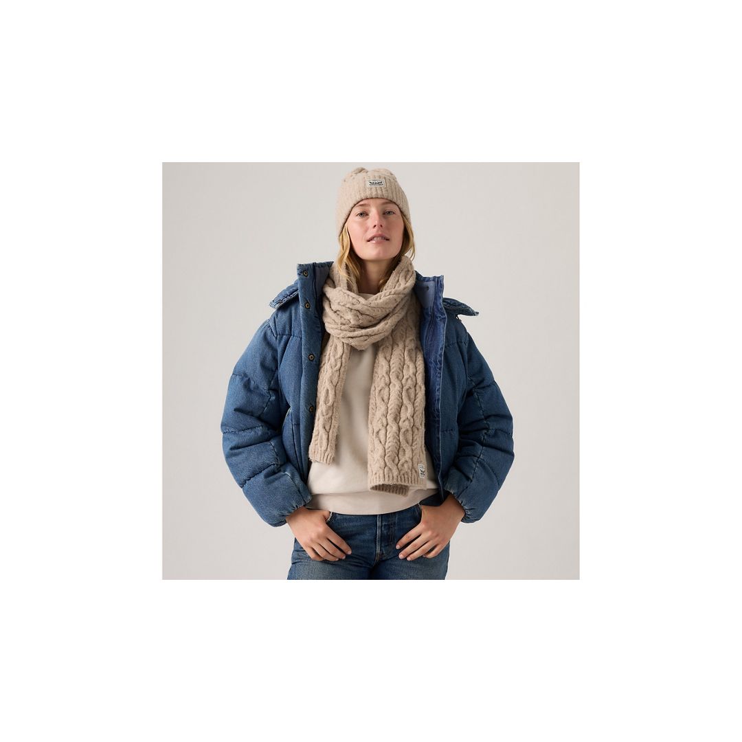 Levi's Women's Backpatch Scarf One Size In Neutral