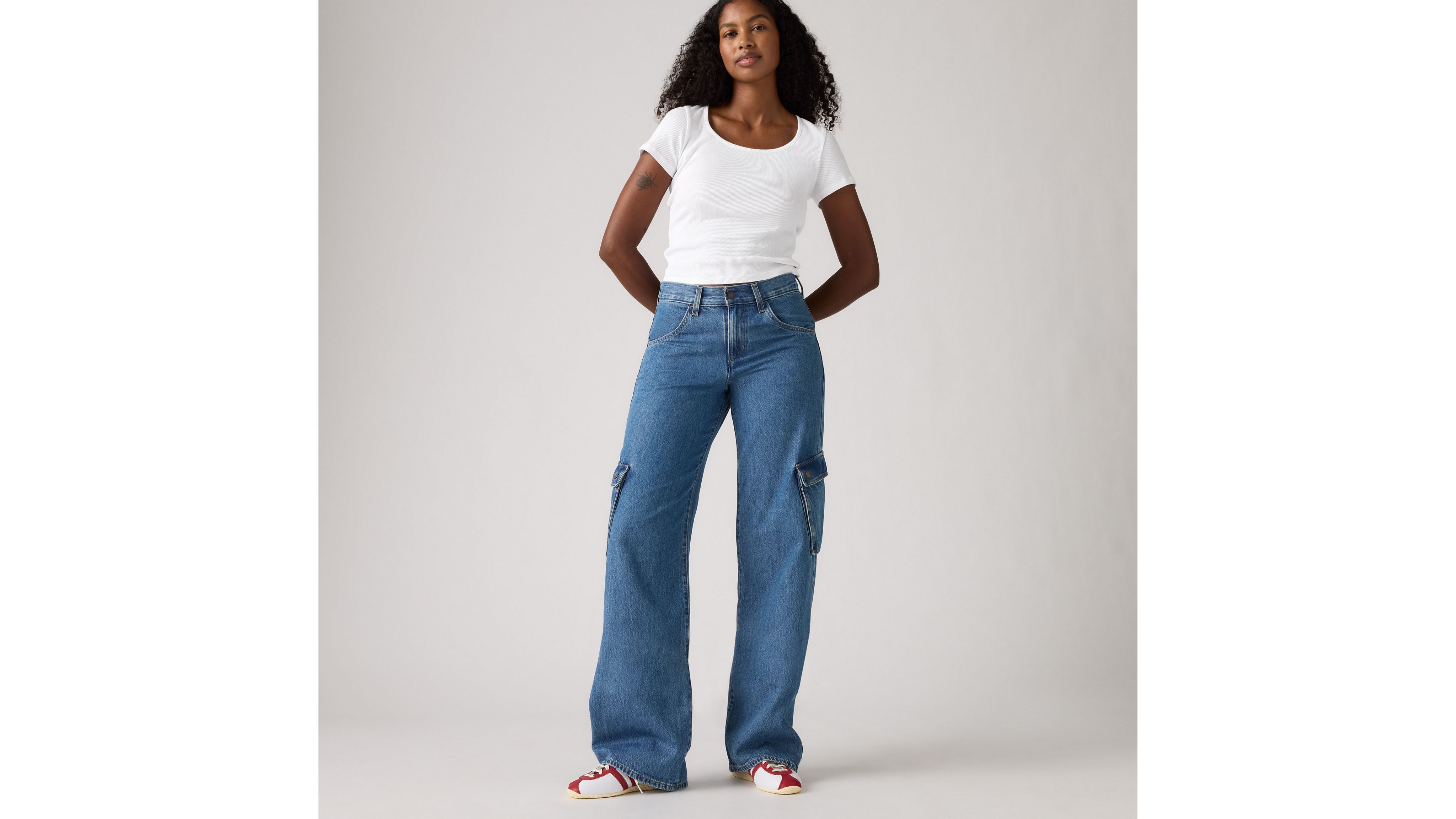 Superlow Loose Cargo Lightweight Jeans - Blue | Levi's® XK