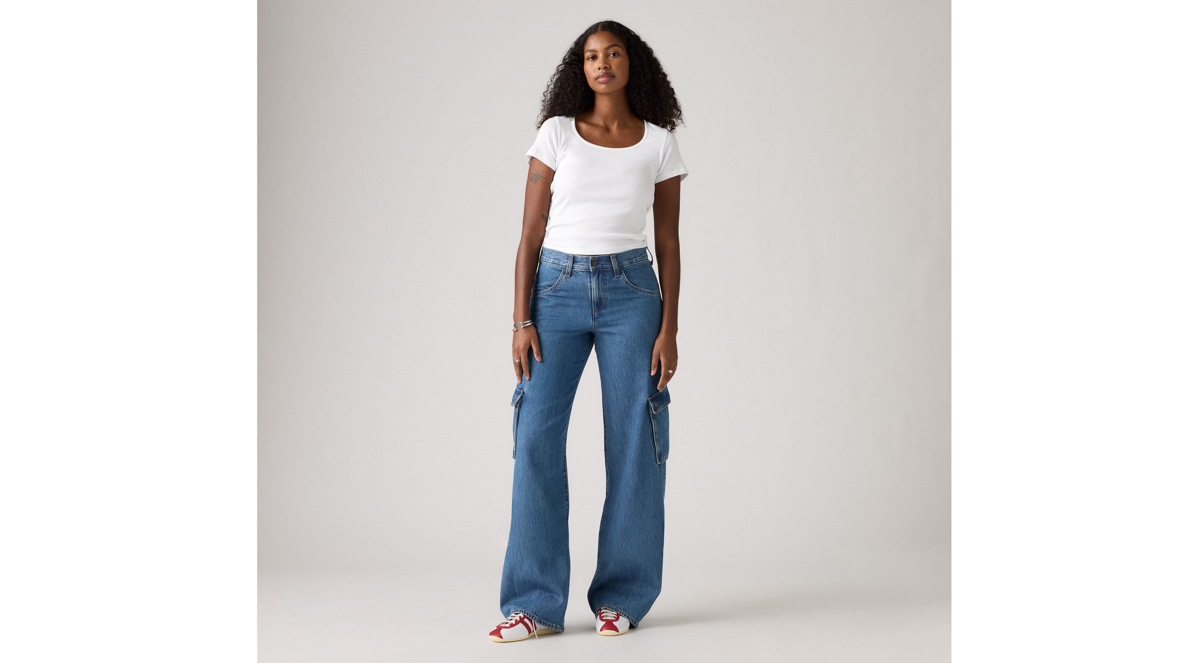 Superlow Loose Cargo Lightweight Jeans - Blue | Levi's® XK