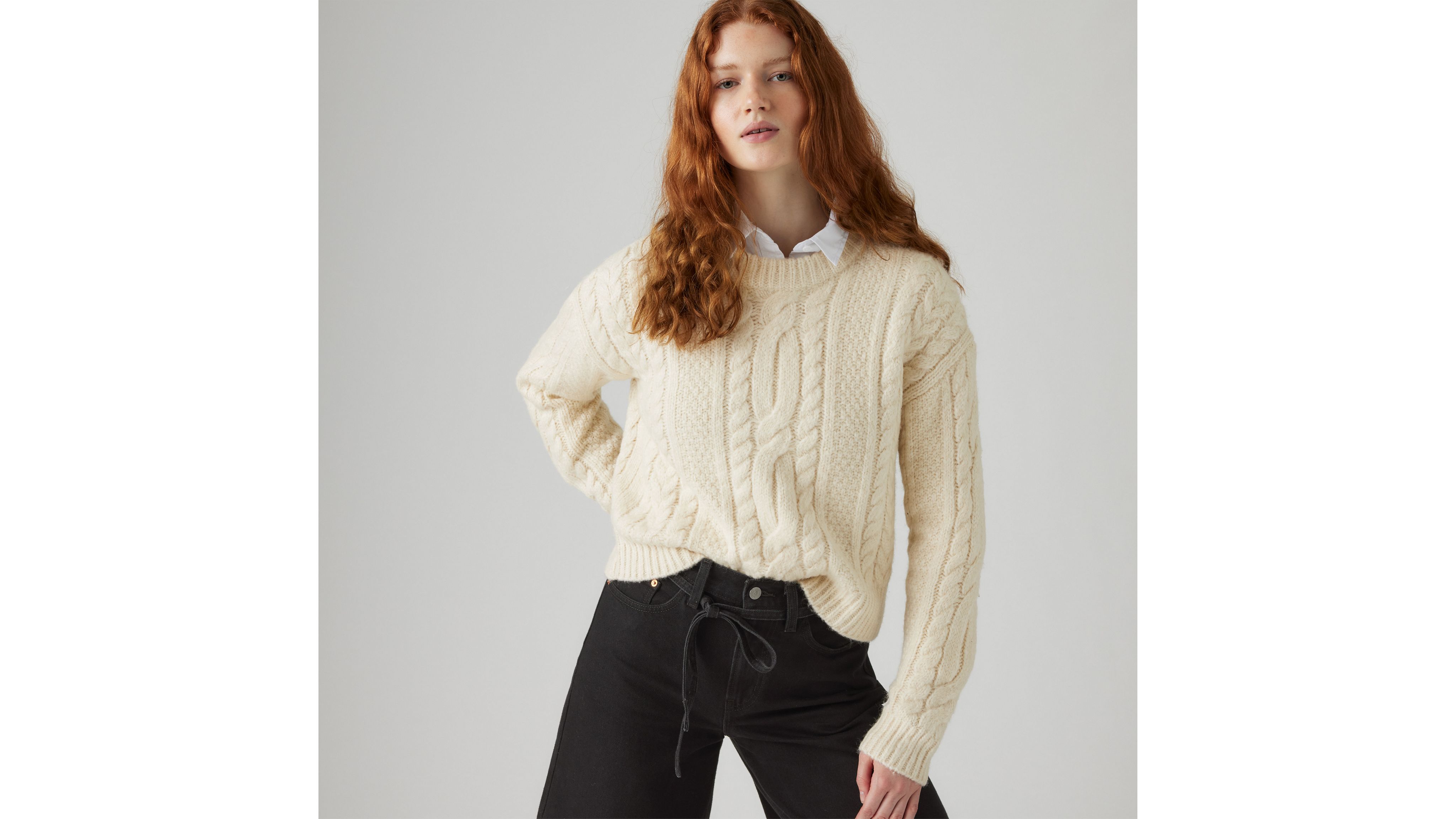 Ines Cable Sweater 1