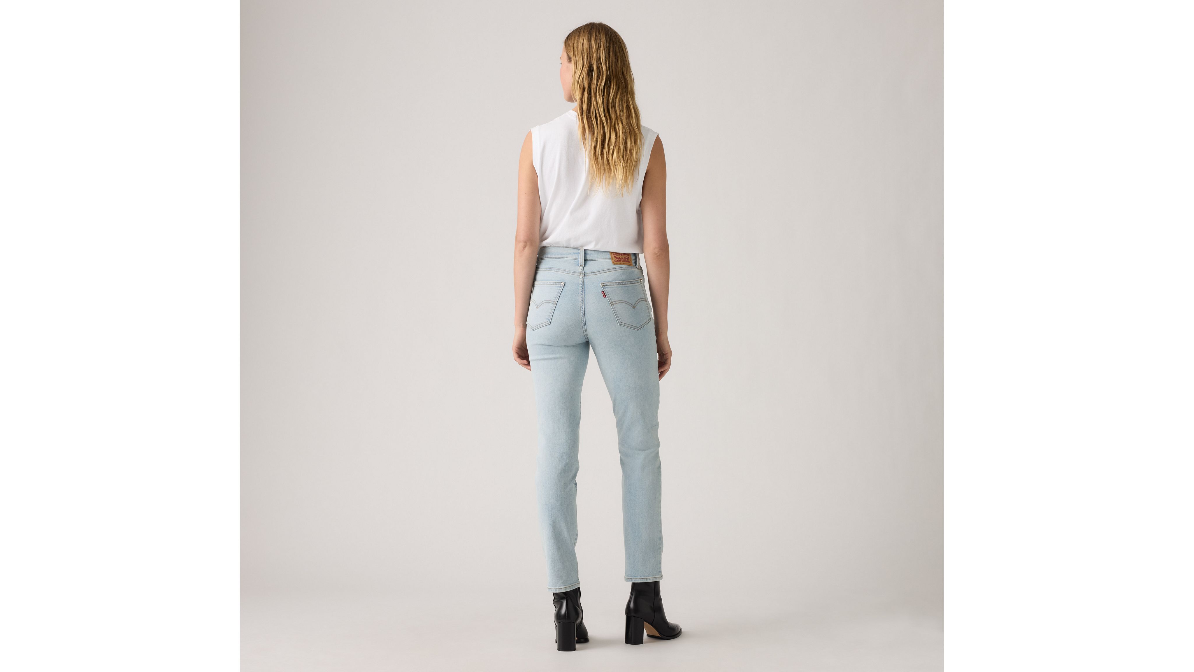 Levi's 724 High Rise Button Fly Straight Women's Jeans 32x32 In Blue