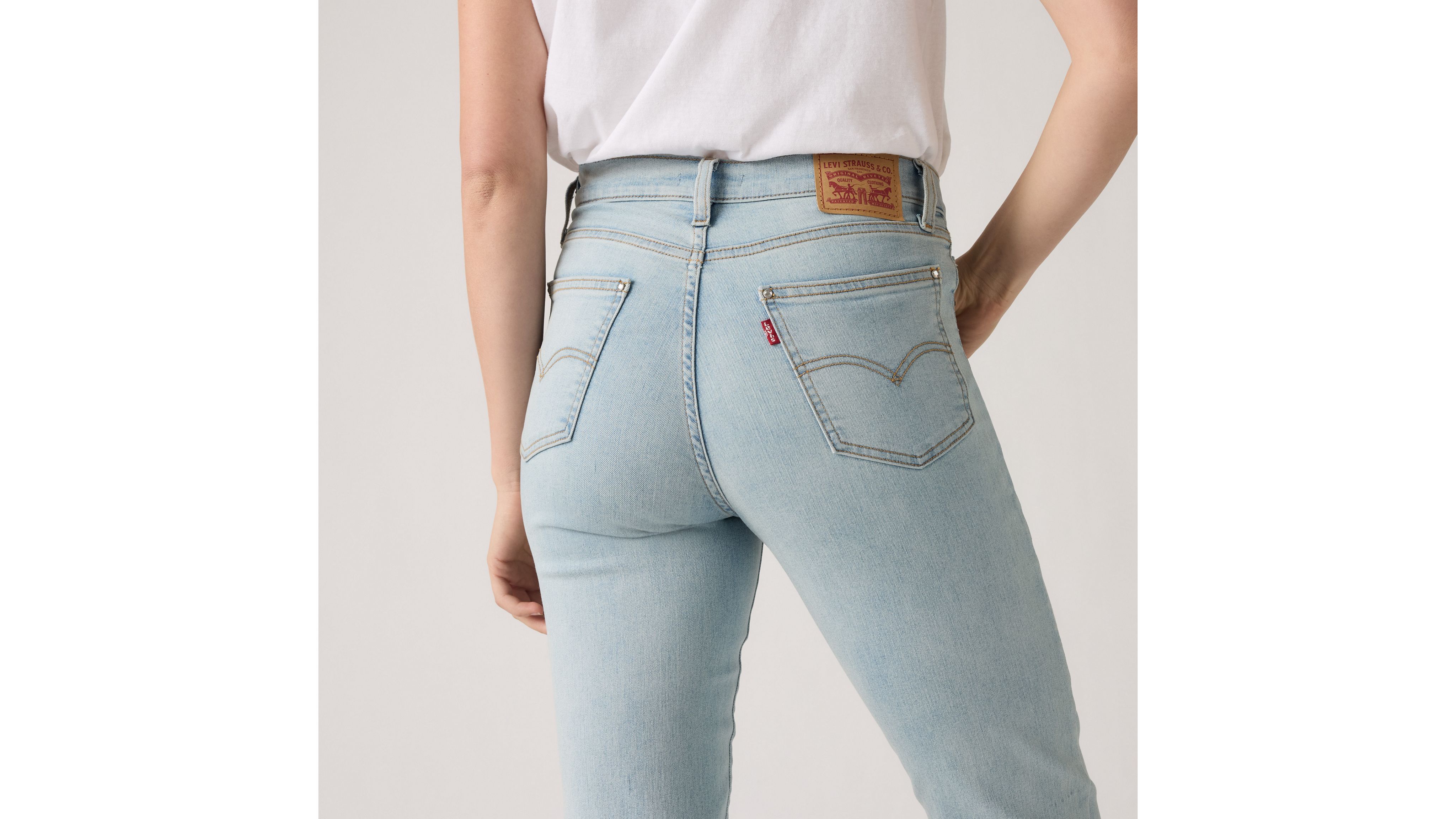 Levi's 724 High Rise Button Fly Straight Women's Jeans 32x32 In Blue