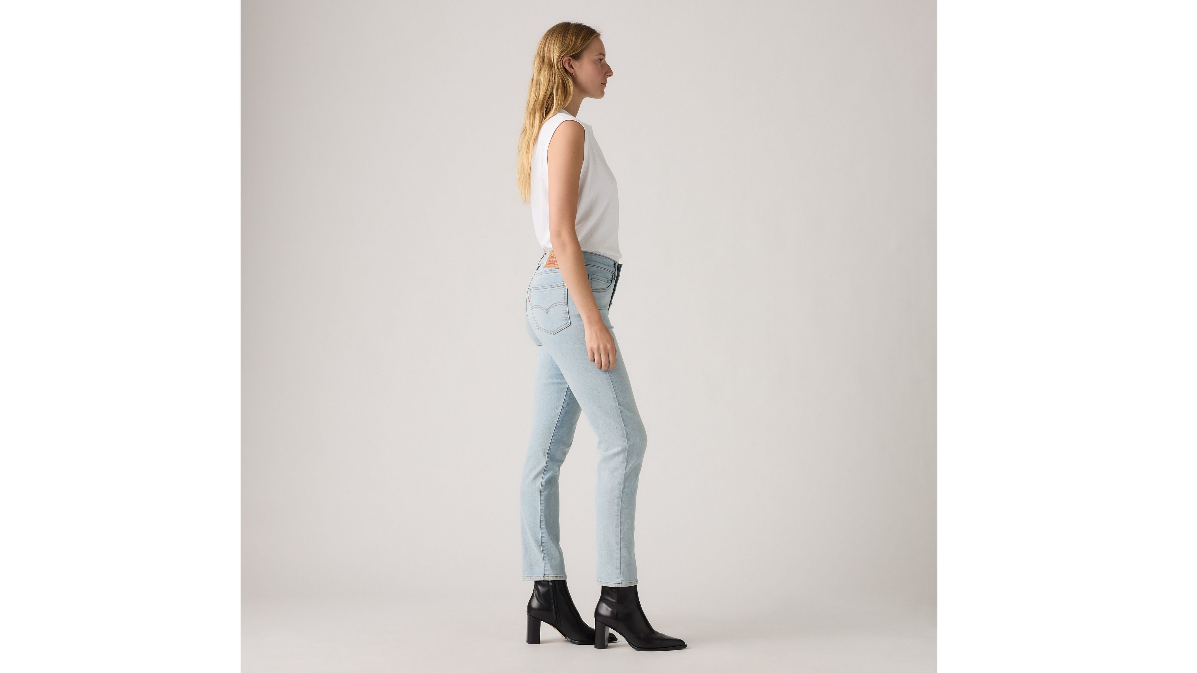Levi's 724 High Rise Button Fly Straight Women's Jeans 32x32 In Blue