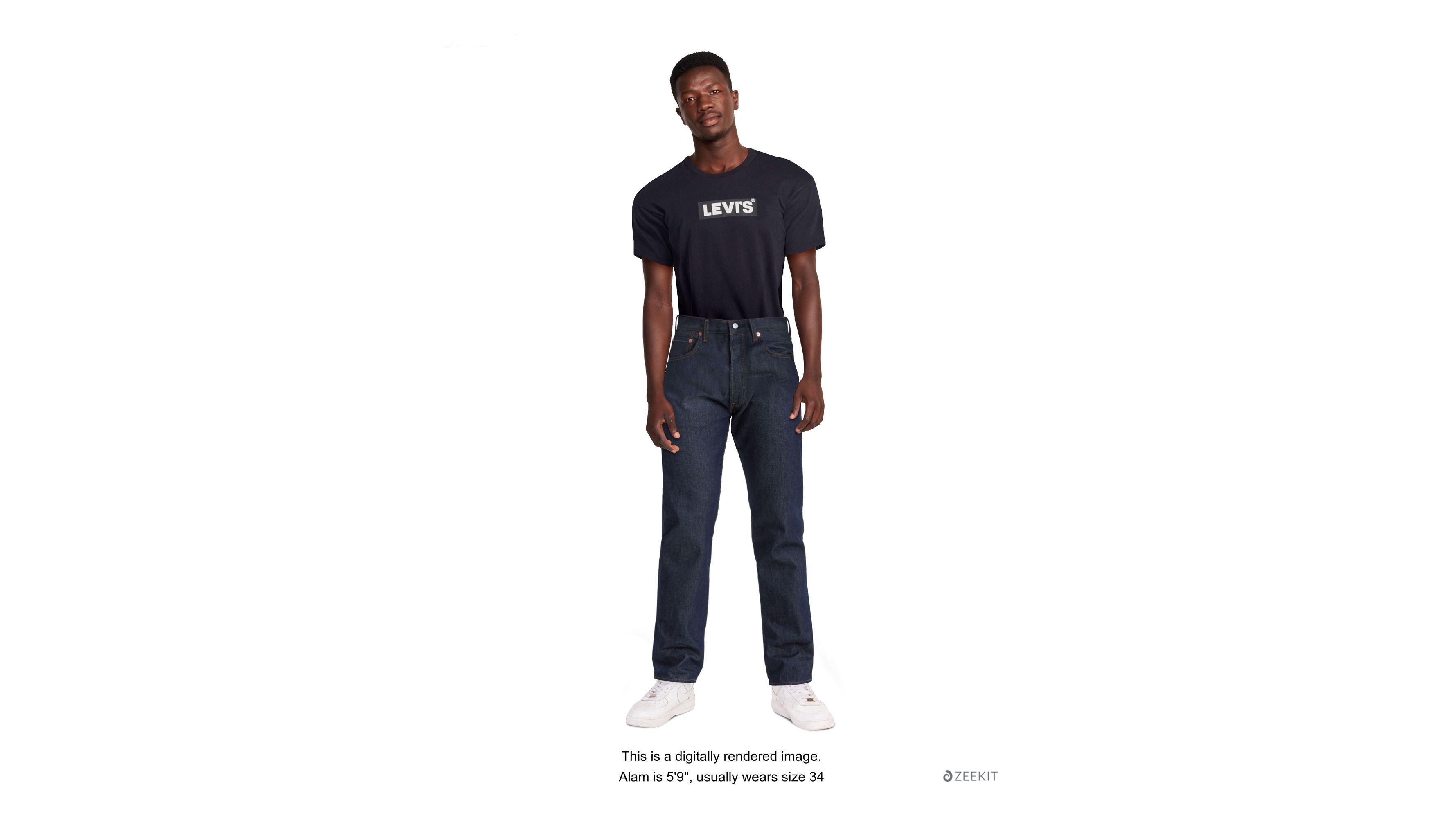 rigid shrink to fit 501 jeans