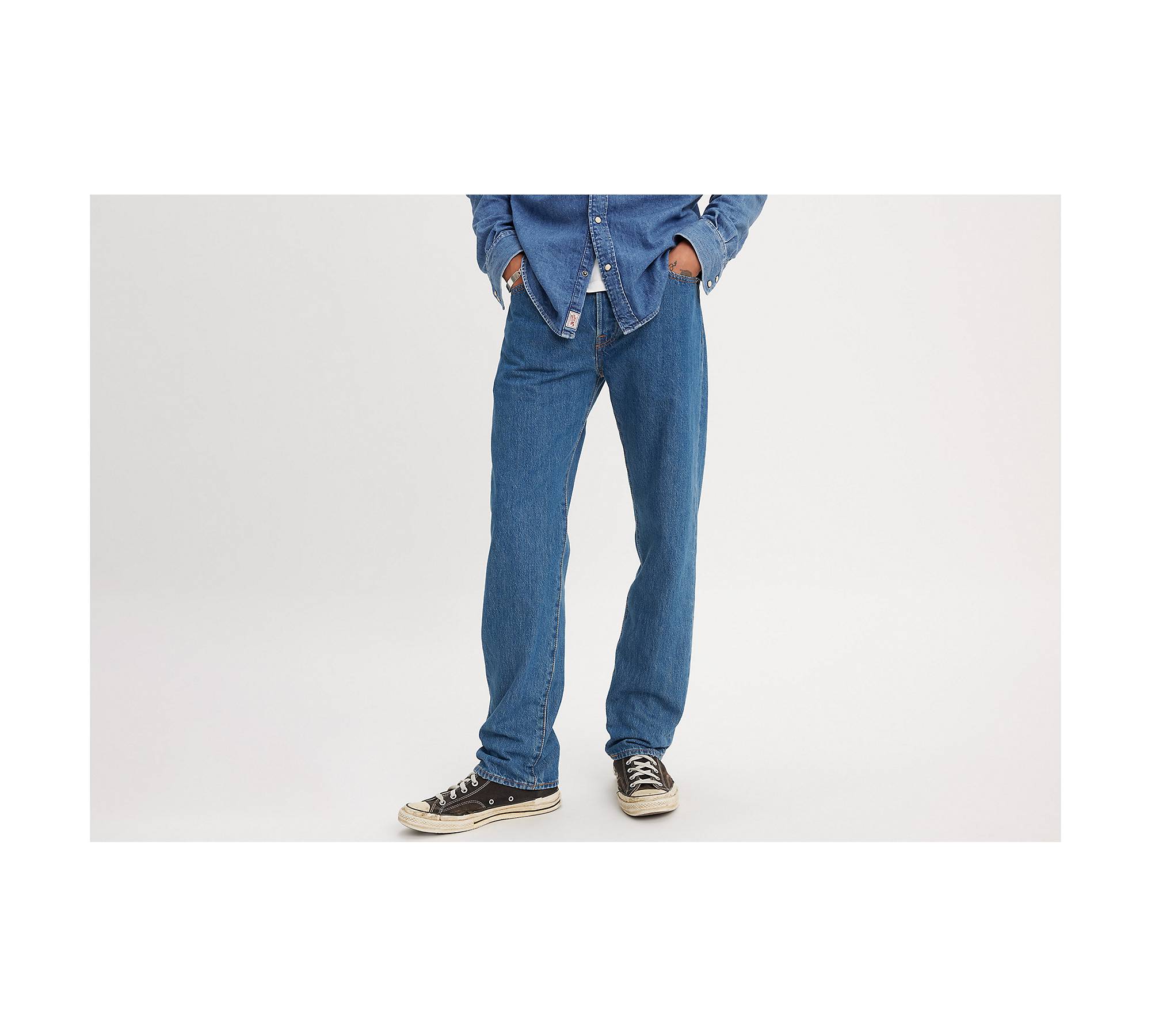 Vintage Levi's 501 Jeans, Button Fly, 5 Pocket Denim, Faded