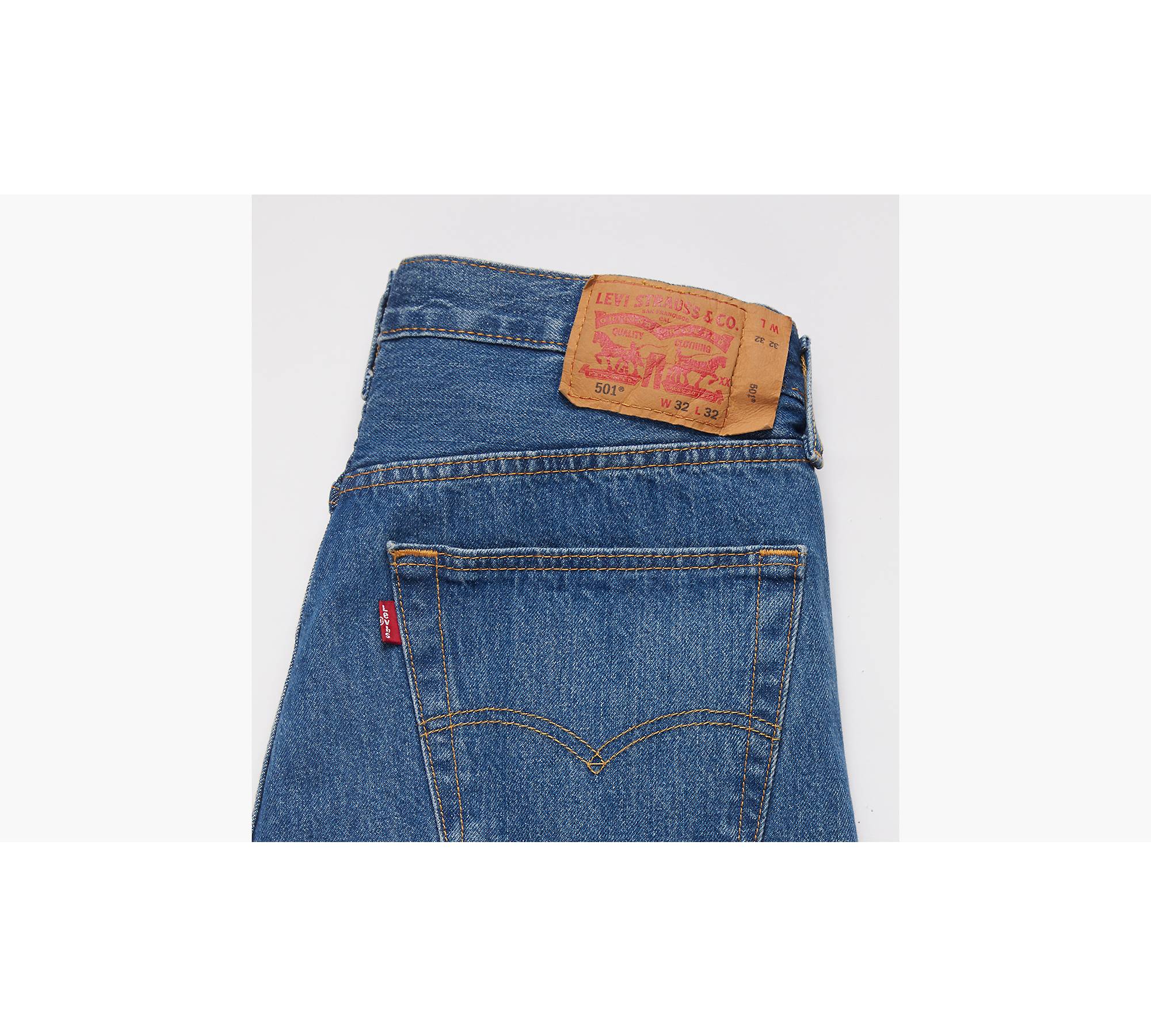 1954 501® Original Fit Selvedge Men's Jeans - Medium Wash