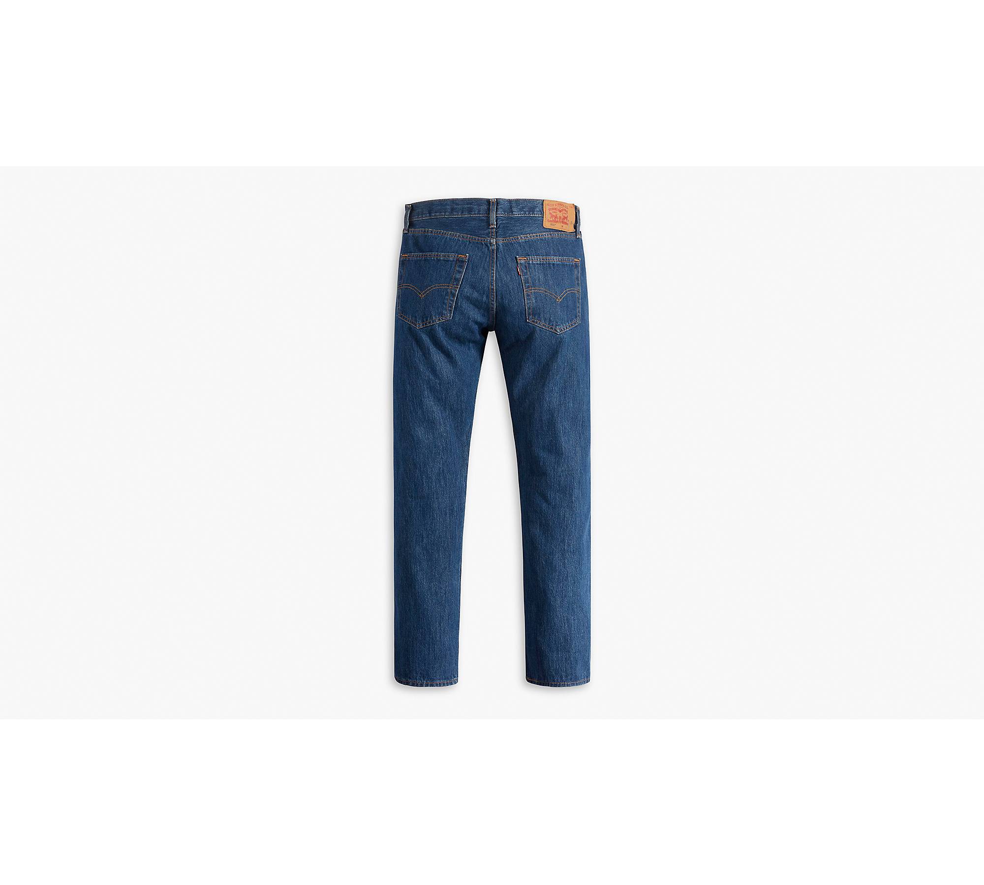 Men's LEVIS 501 Premium Black Stonewashed Jeans Regular 