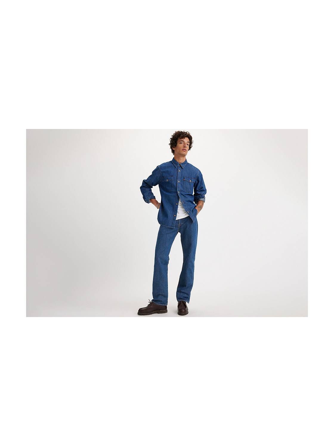 Levi 501 Original Fit Button Fly Jeans – Medium Stonewash — Dave's