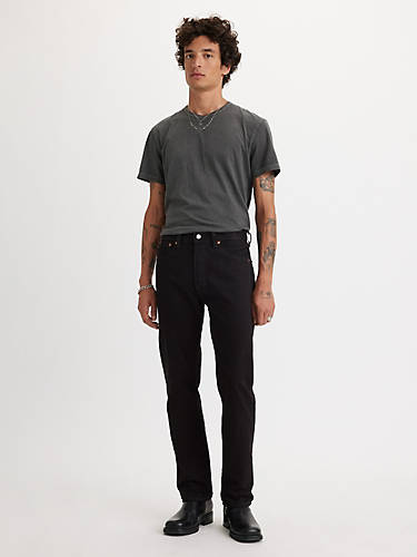 리바이스 Levi 501 Original Fit Mens Jeans,Black - Non Stretch