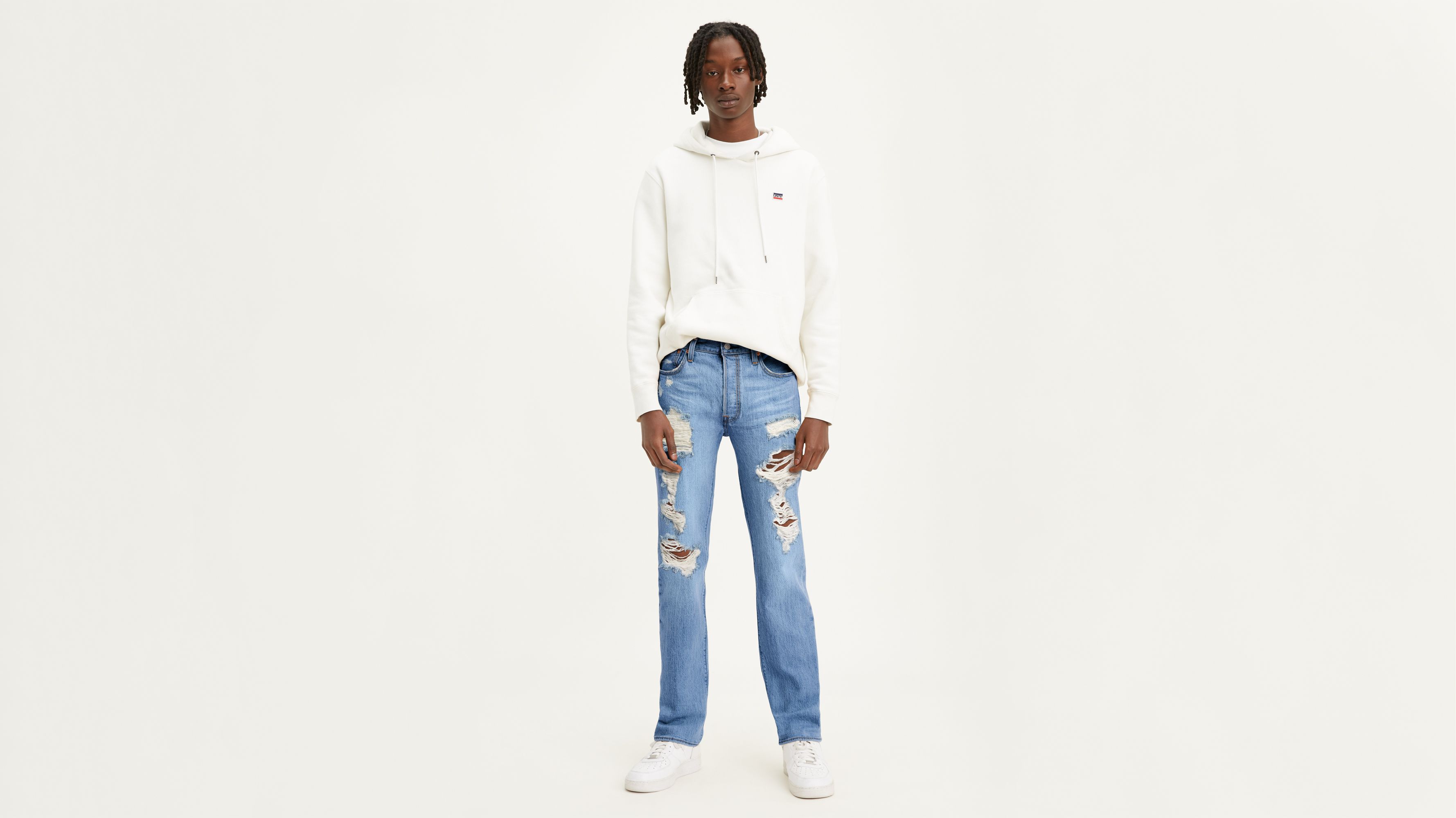 distressed 501 jeans