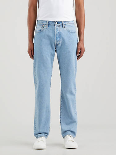 Herwerkte Levi's 501's Wide Leg Jeans Taille 32"/33" Kleding Gender-neutrale kleding volwassenen Jeans 