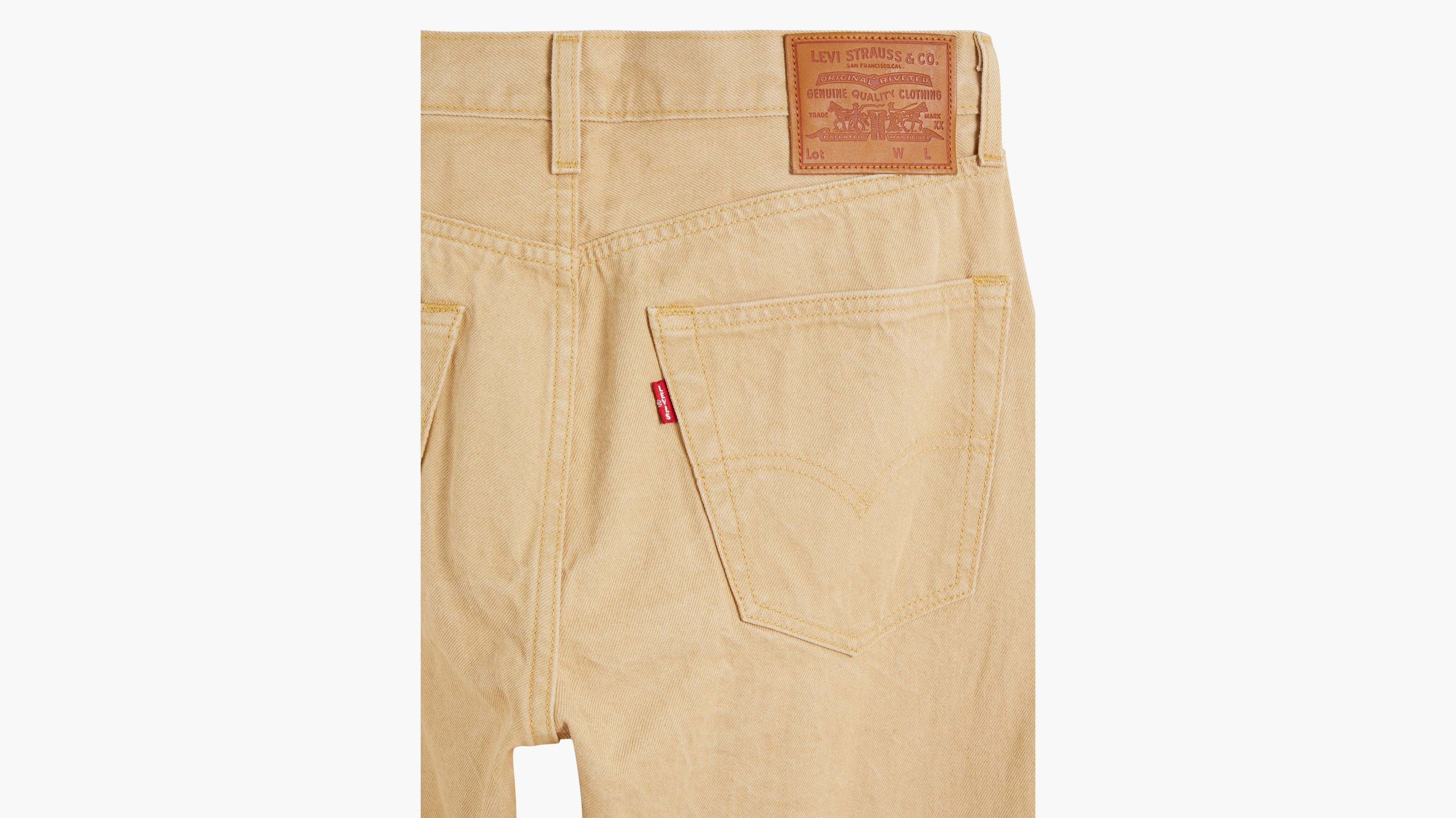 mens yellow levi jeans