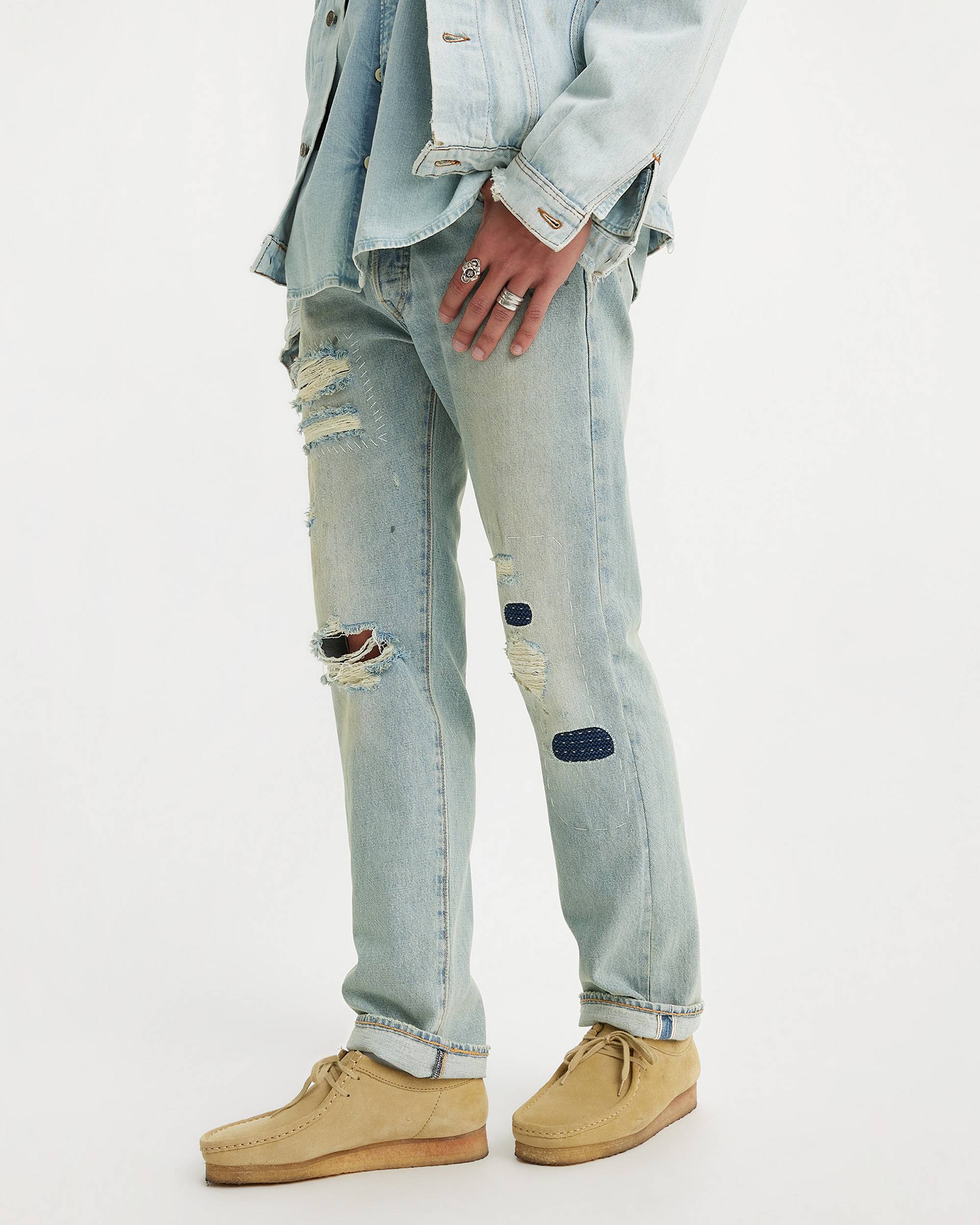 501® Original Fit Selvedge Men's Jeans - Light Wash | Levi's® US 501® Original Fit Selvedge Men's Jeans - Light Wash | Levi's® US