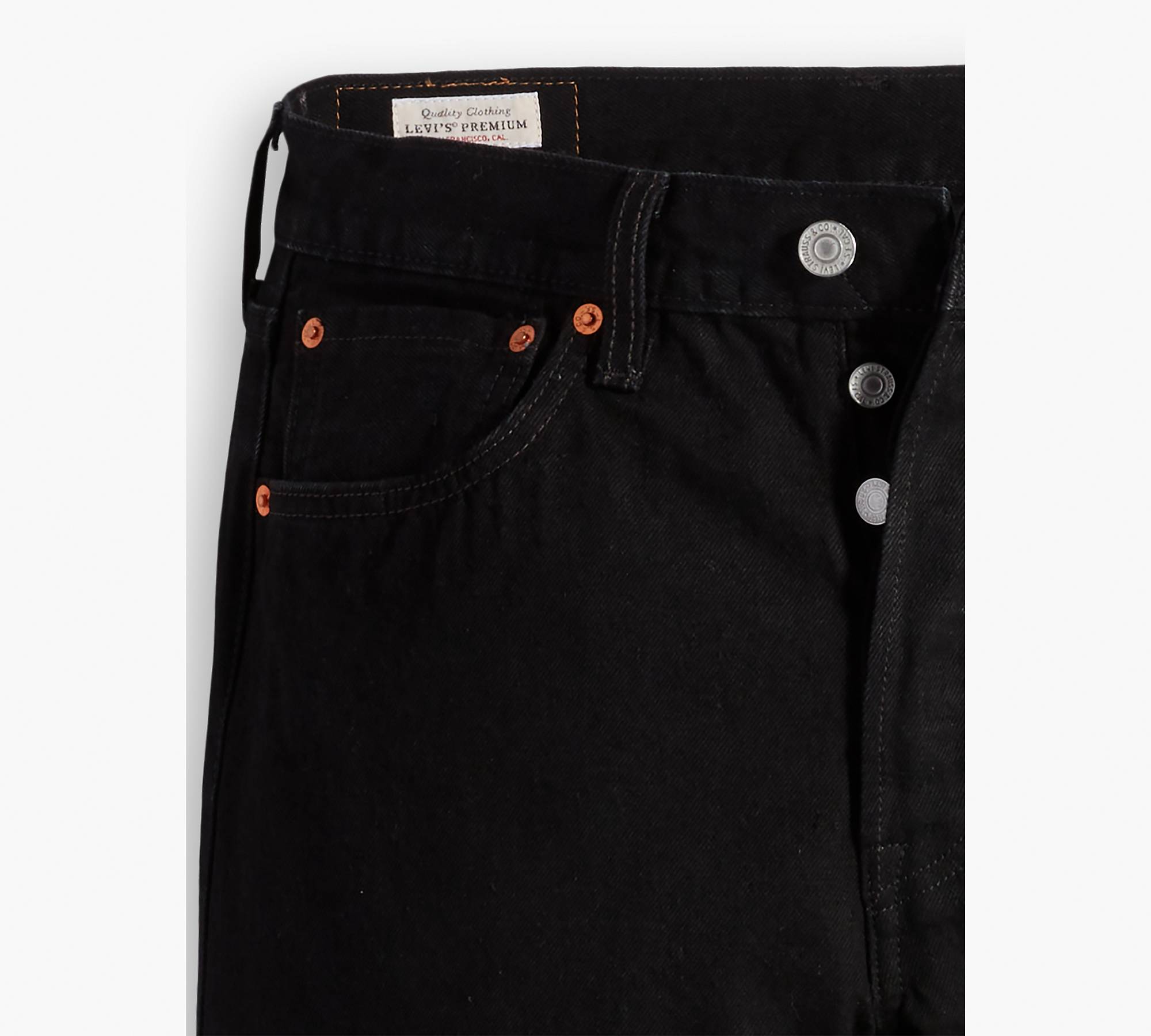 501® Original Fit Selvedge Men's Jeans - Black | Levi's® US