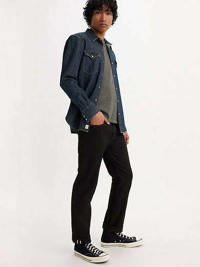 501® Original Fit Selvedge Men's Jeans - Black | Levi's® US