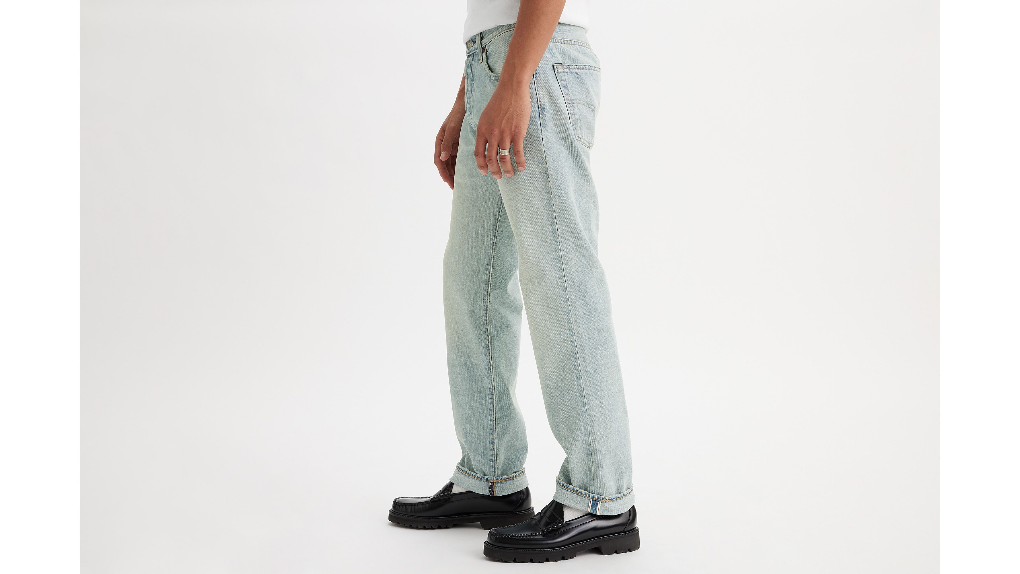 501® Original Fit Selvedge Men's Jeans - Light Wash | Levi's® US 501® Original Fit Selvedge Men's Jeans - Light Wash | Levi's® US