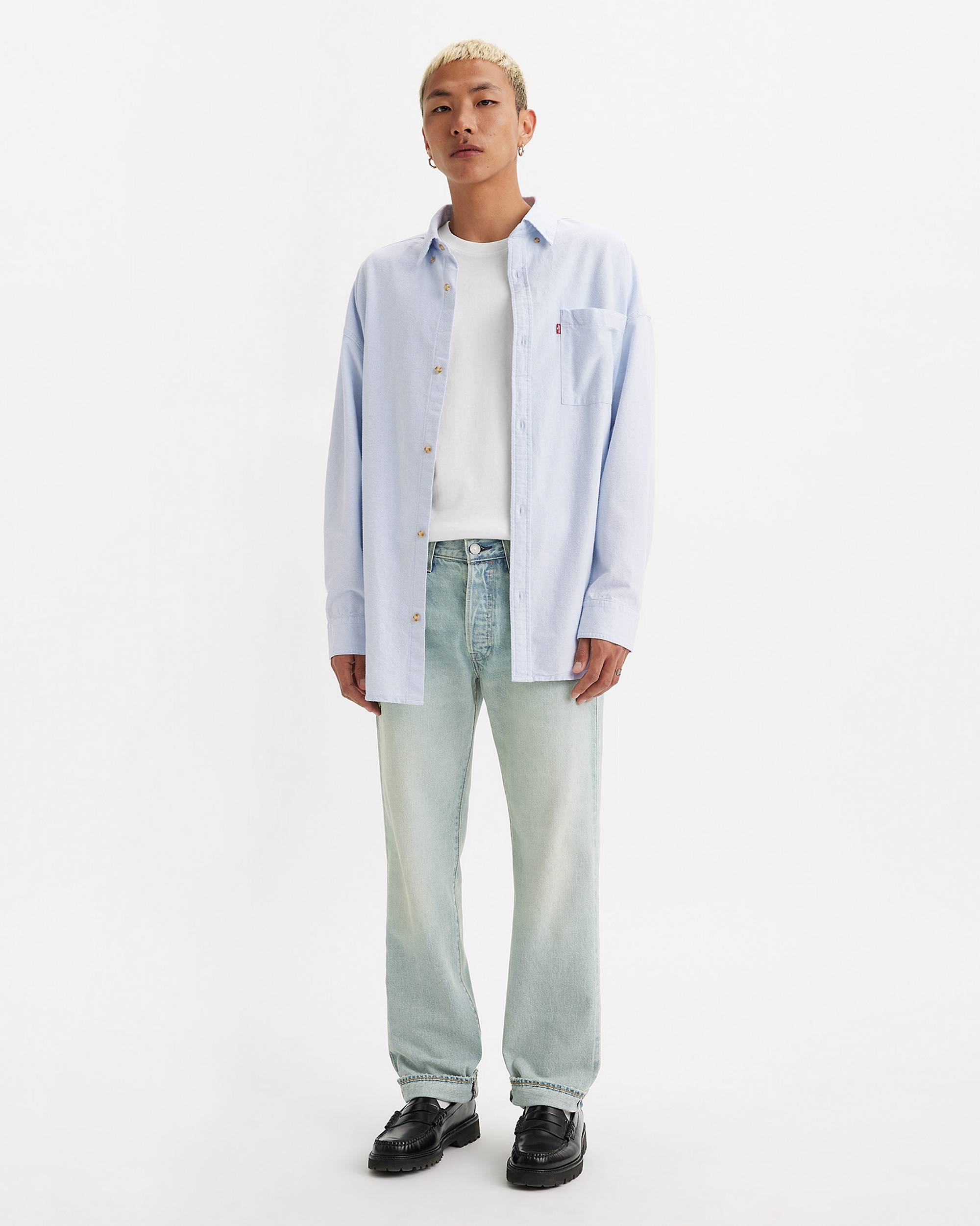 501® Original Fit Selvedge Men's Jeans - Light Wash | Levi's® US 501® Original Fit Selvedge Men's Jeans - Light Wash | Levi's® US
