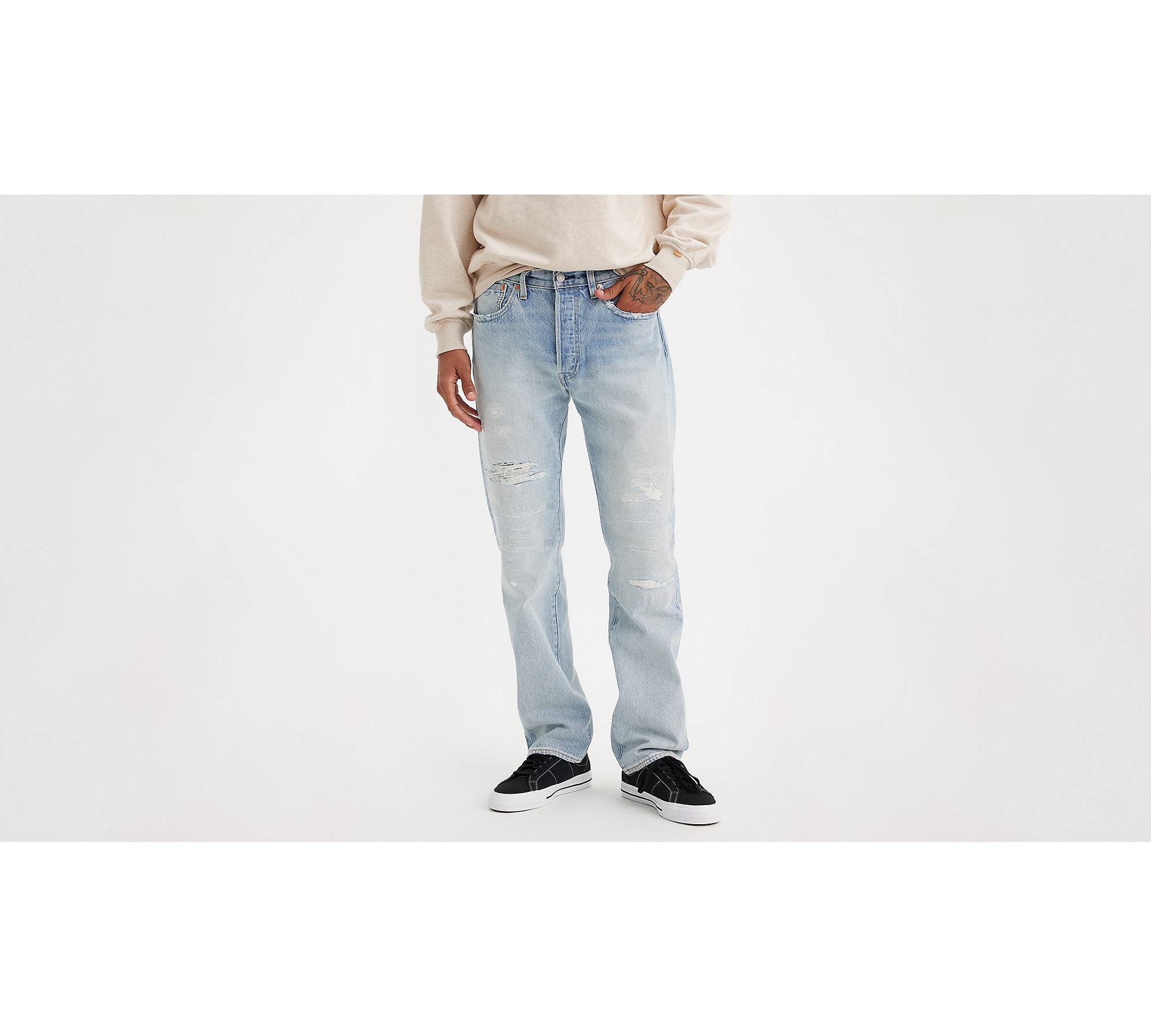 Levi's® 501® Original Lightweight Transitional Cotton Jeans - Blue ...