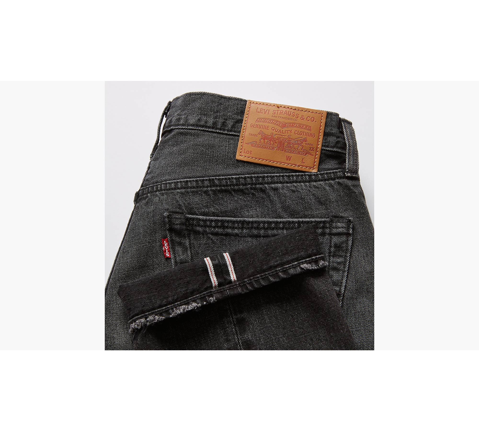 Levi's® 501® Original Selvedge Jeans - Black | Levi's® GB