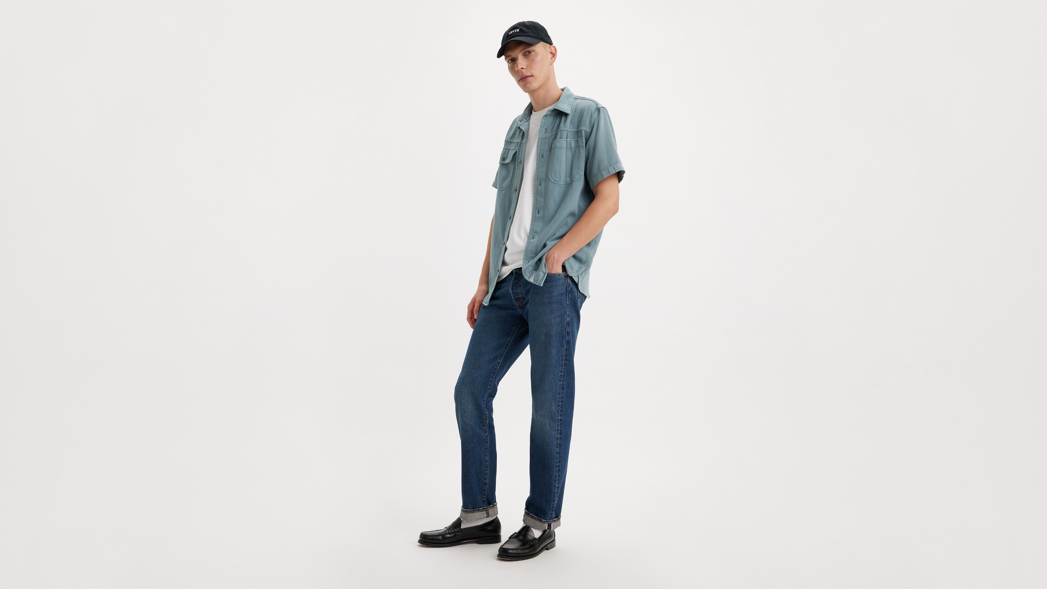 501® Original Fit Selvedge Men's Jeans - Dark Wash | Levi's® US